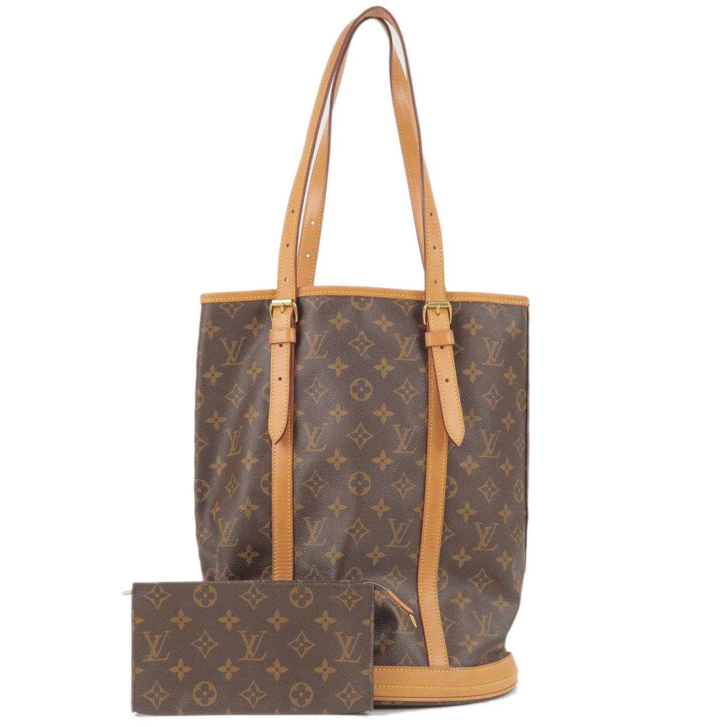 Louis-Vuitton-Monogram-Bucket-GM-Shoulder-Bag-M42236-&-Pouch