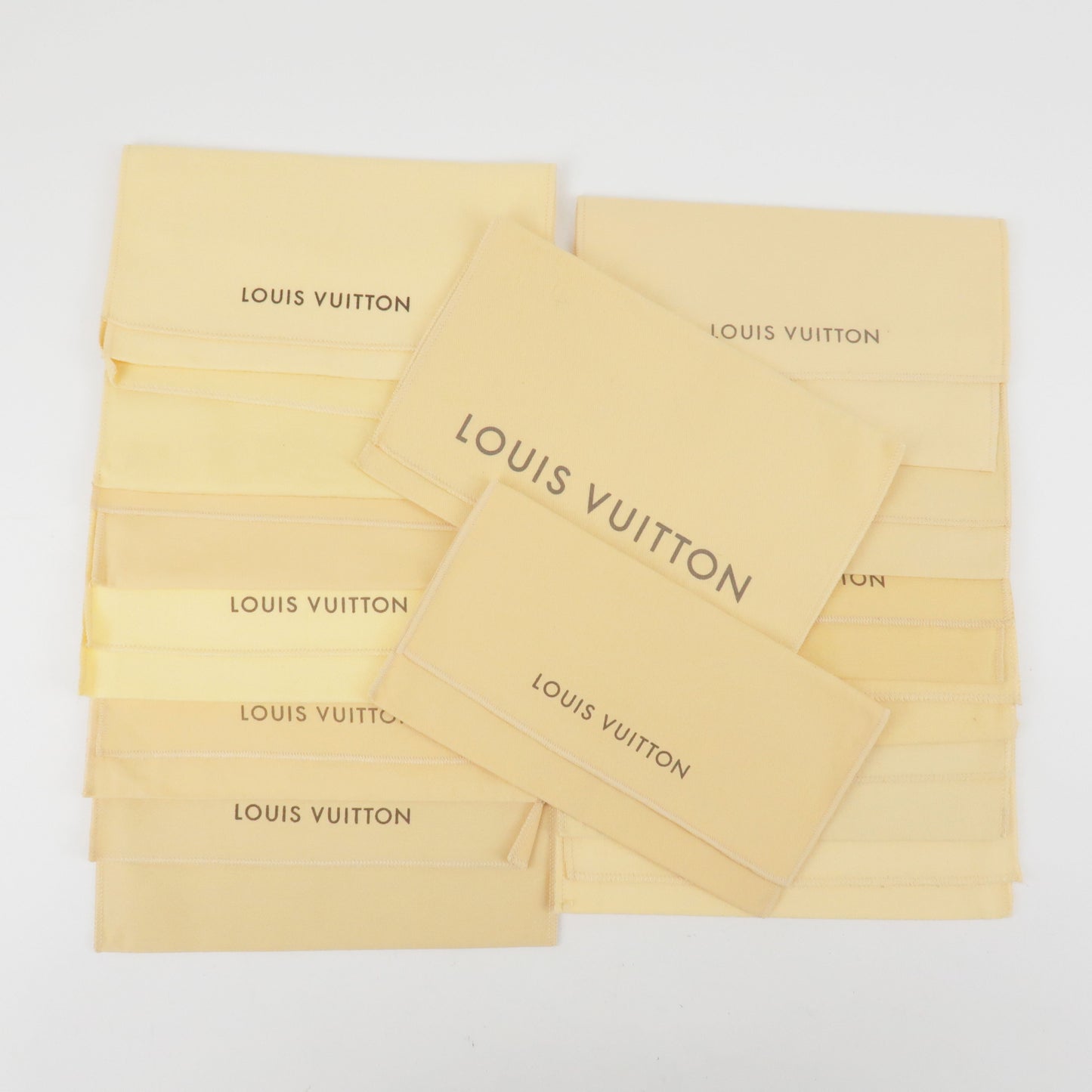 Louis Vuitton Set of 14 Original Dust Bag Beige