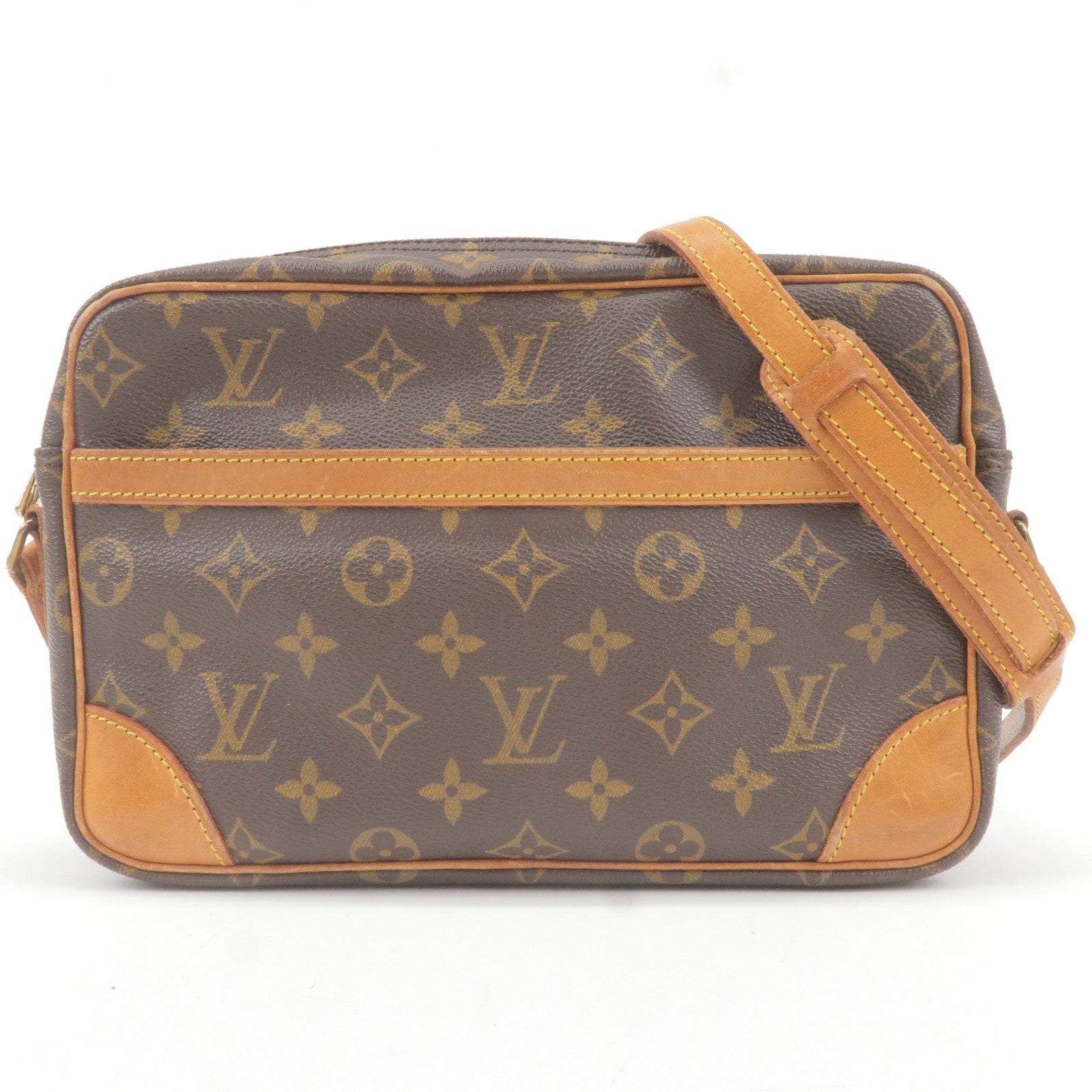 Louis Vuitton Vintage Brown Pochette Melville Crossbody Bag