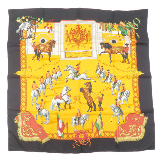 HERMES-Carre-90-100%-Silk-Scarf-Royal-Andalusian-Equestrian-School