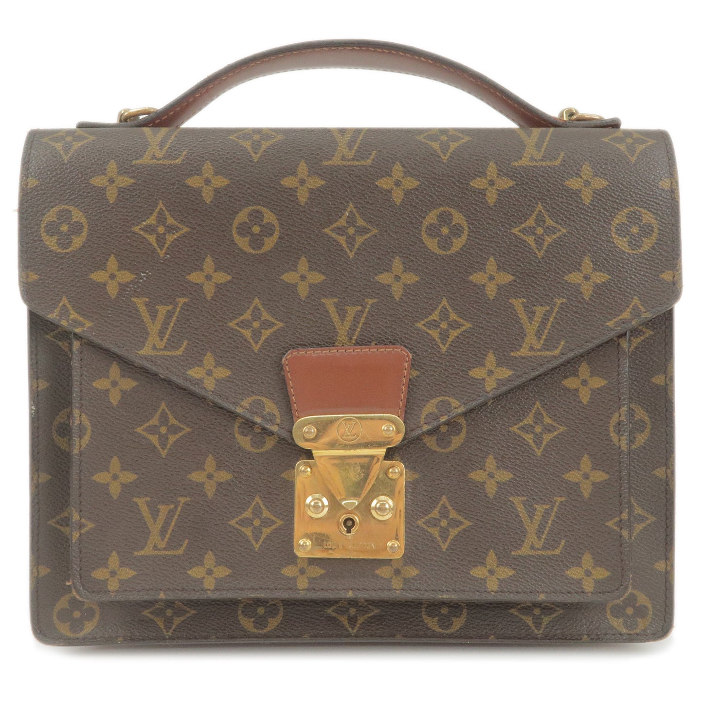 Louis-Vuitton-Monogram-Monceau-Hand-Bag-Brief-Case-M51185