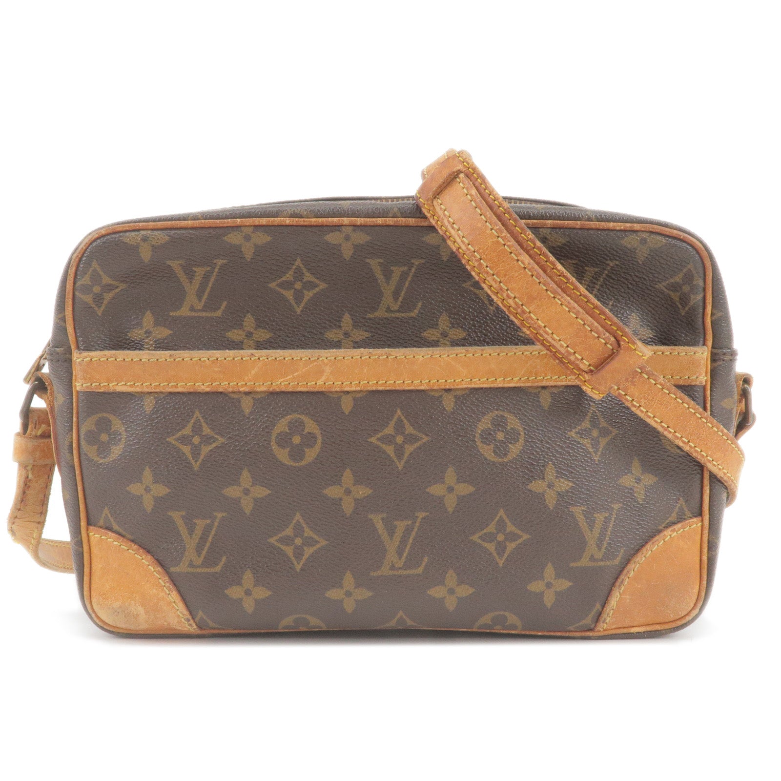 Louis Vuitton, Bags, Louis Vuitton Trocadero 24 Shoulder Bag Monogram  Leather Brown