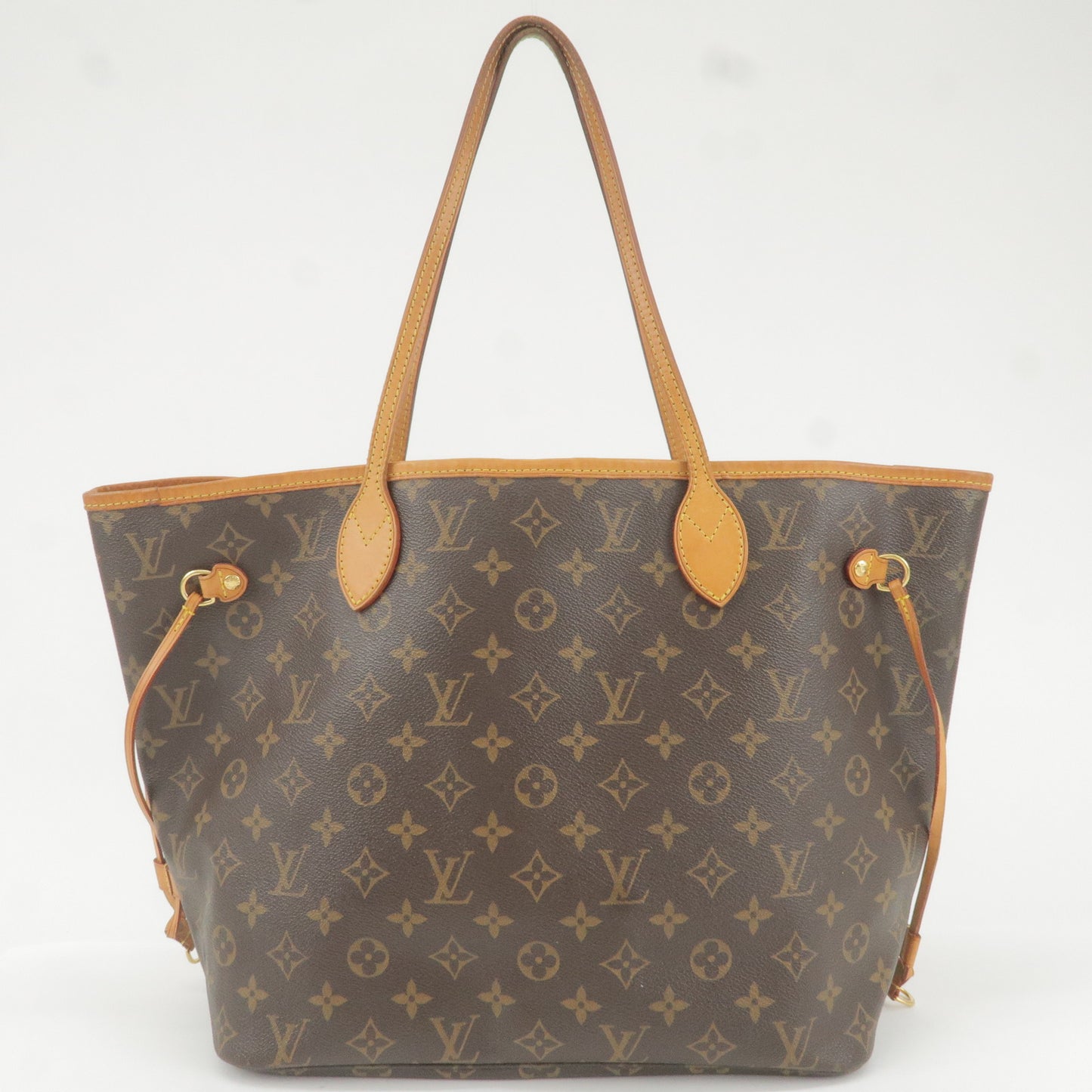 Louis Vuitton Monogram Neverfull MM Tote Bag Brown M40156