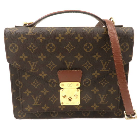 Louis-Vuitton-Monogram-Monceau-28-Hand-Bag-Brief-Case-M51185
