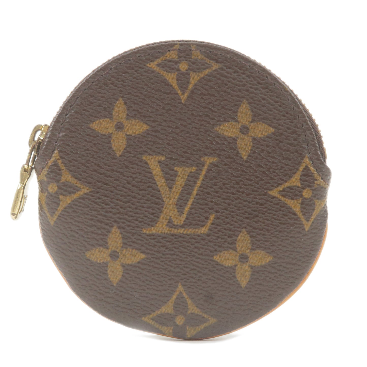 Auth Louis Vuitton Monogram Porte Monnaie Rond Coin Case M61926 Used