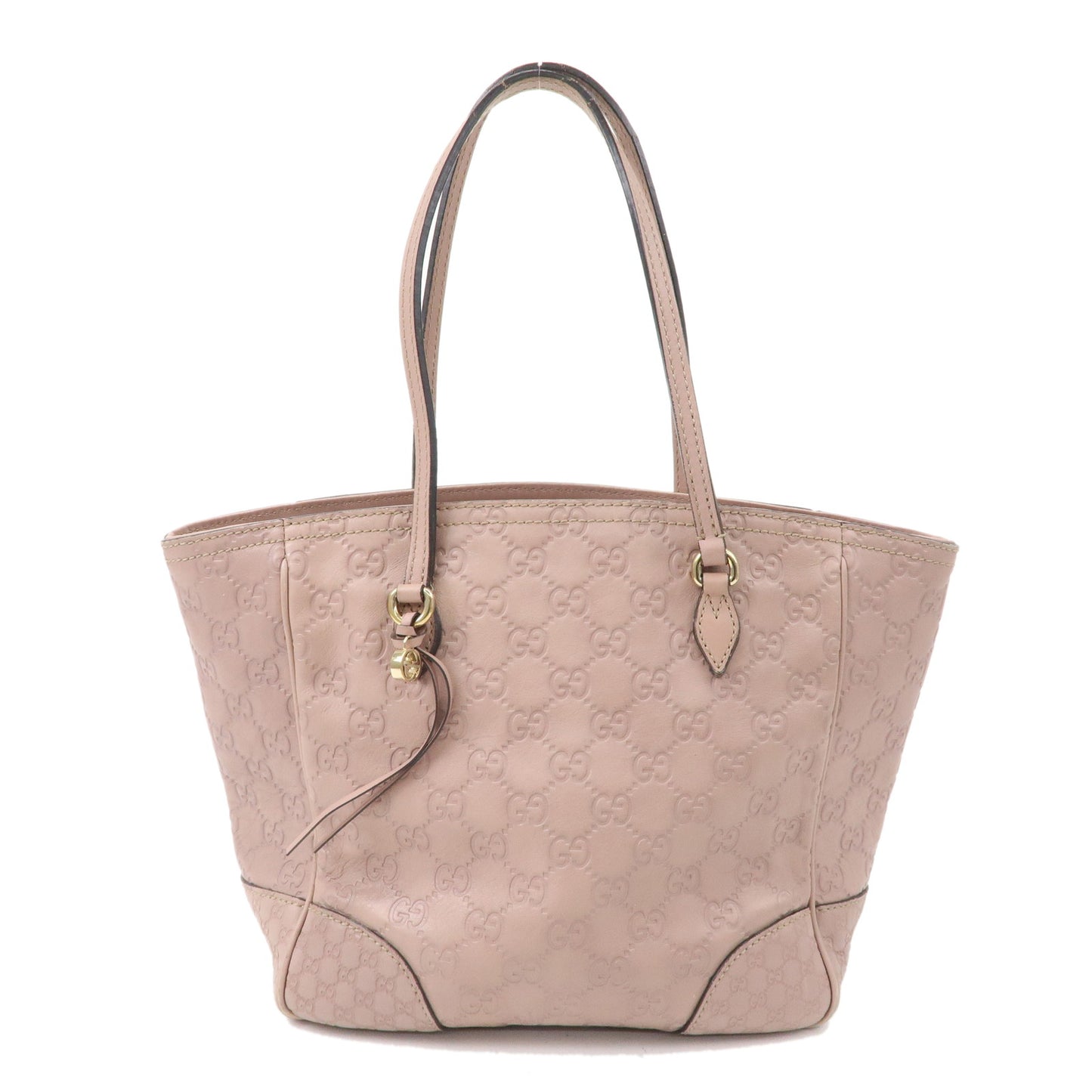 GUCCI-Guccissima-Leather-Tote-Bag-Shoulder-Bag-Pink-Beige-353119