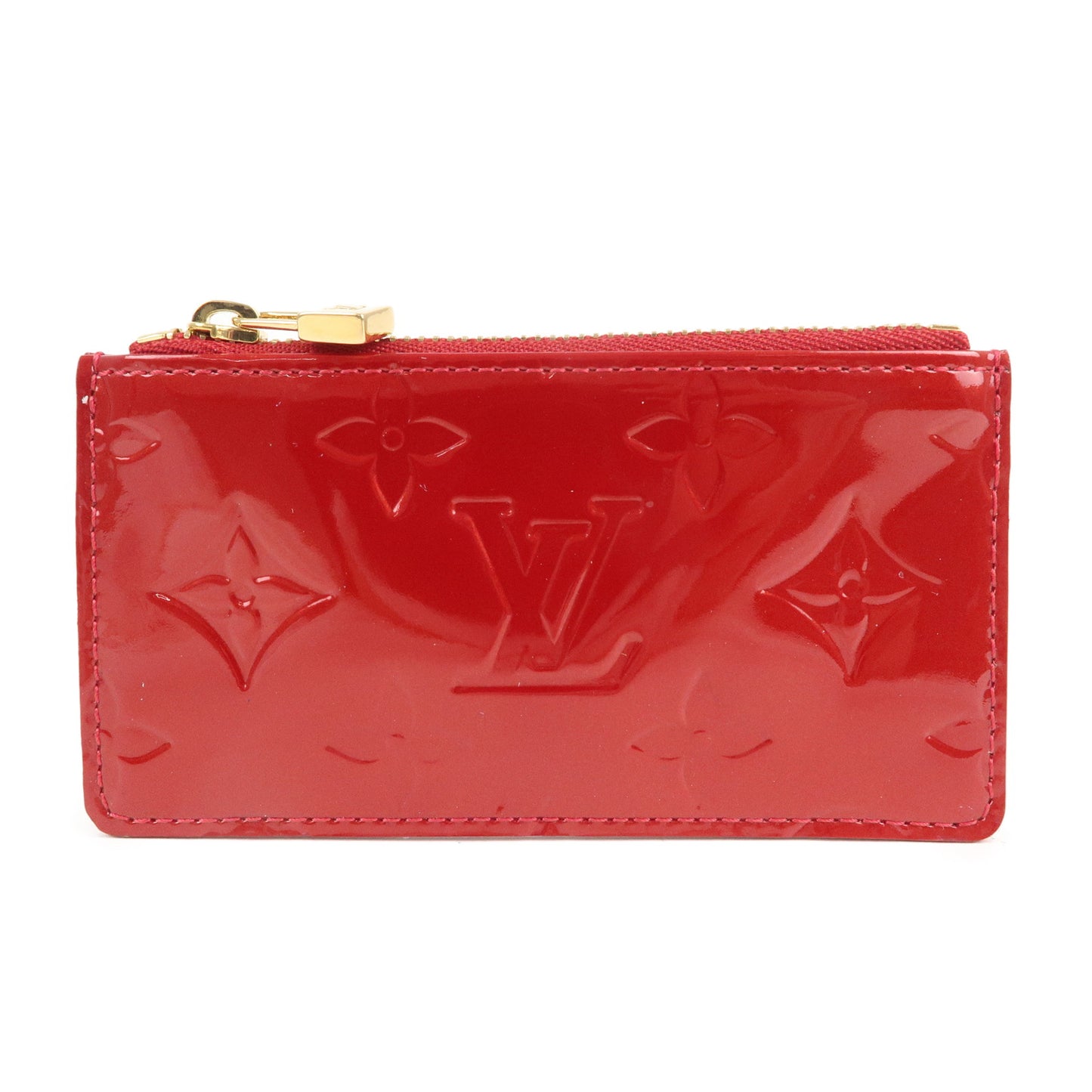 Louis Vuitton Vernis Pochette Cles Coin Case Pomme d'Amour M91977