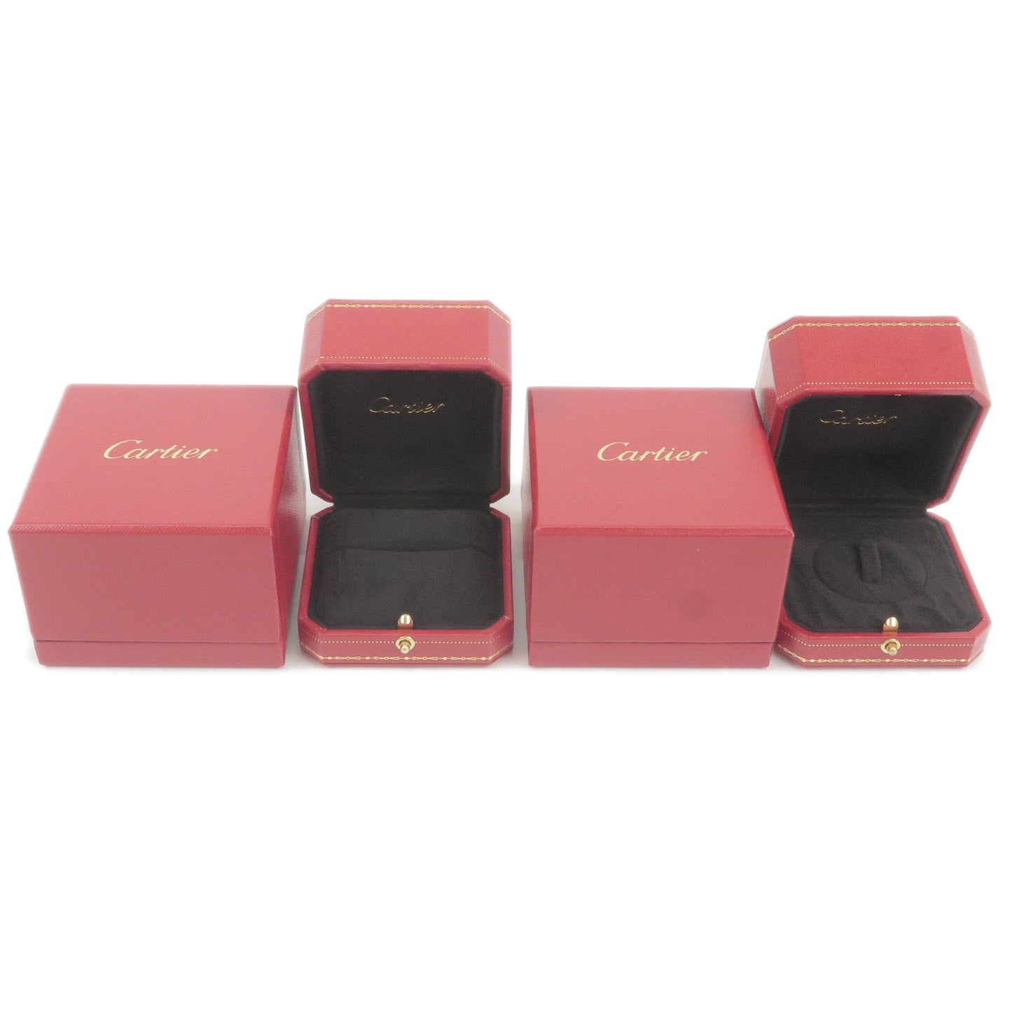 Cartier-Set-of-2-Ring-Box-Jewelry-Box-For-Ring-Red