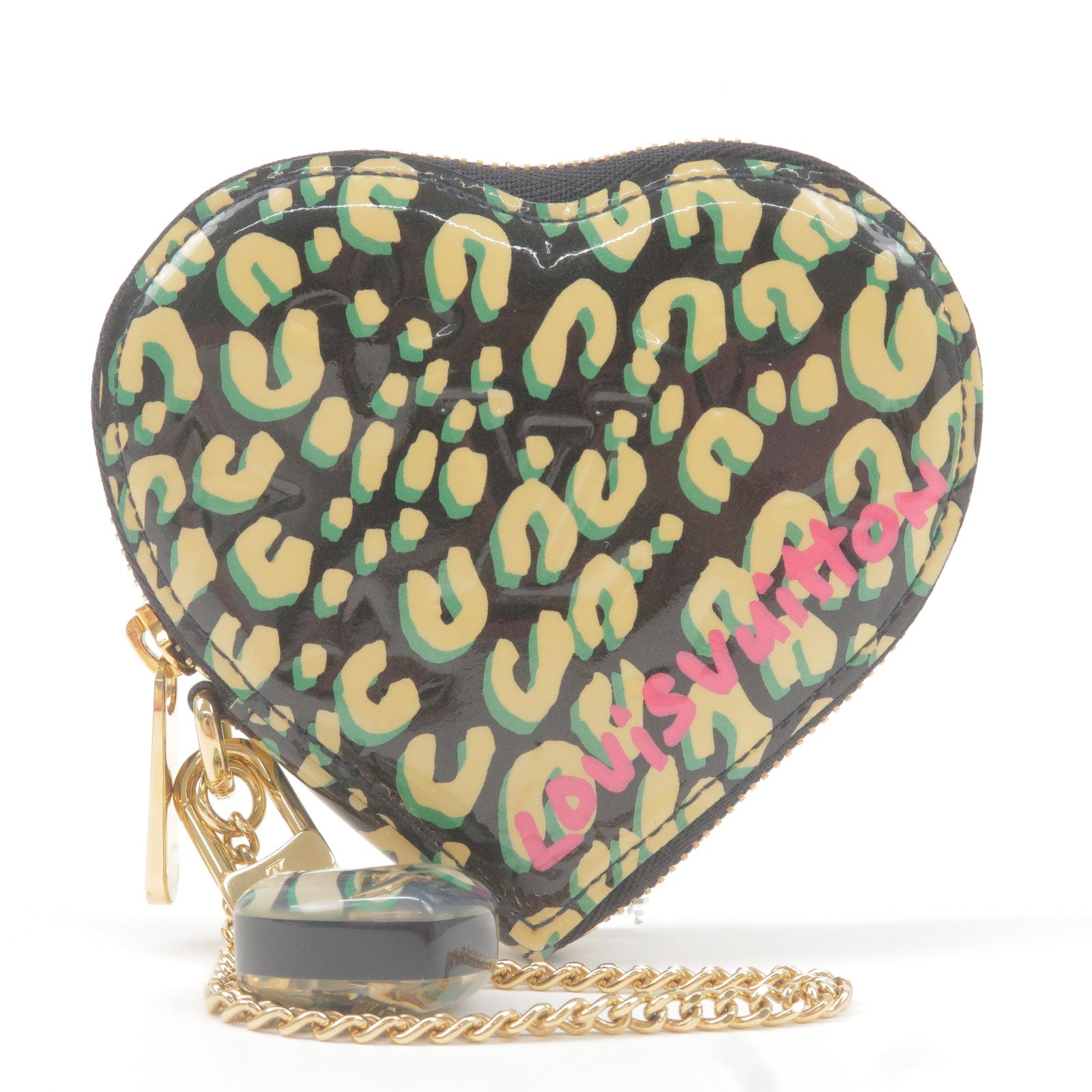 Louis Vuitton Monogram Leopard Coeur Heart Coin Purse - Brown