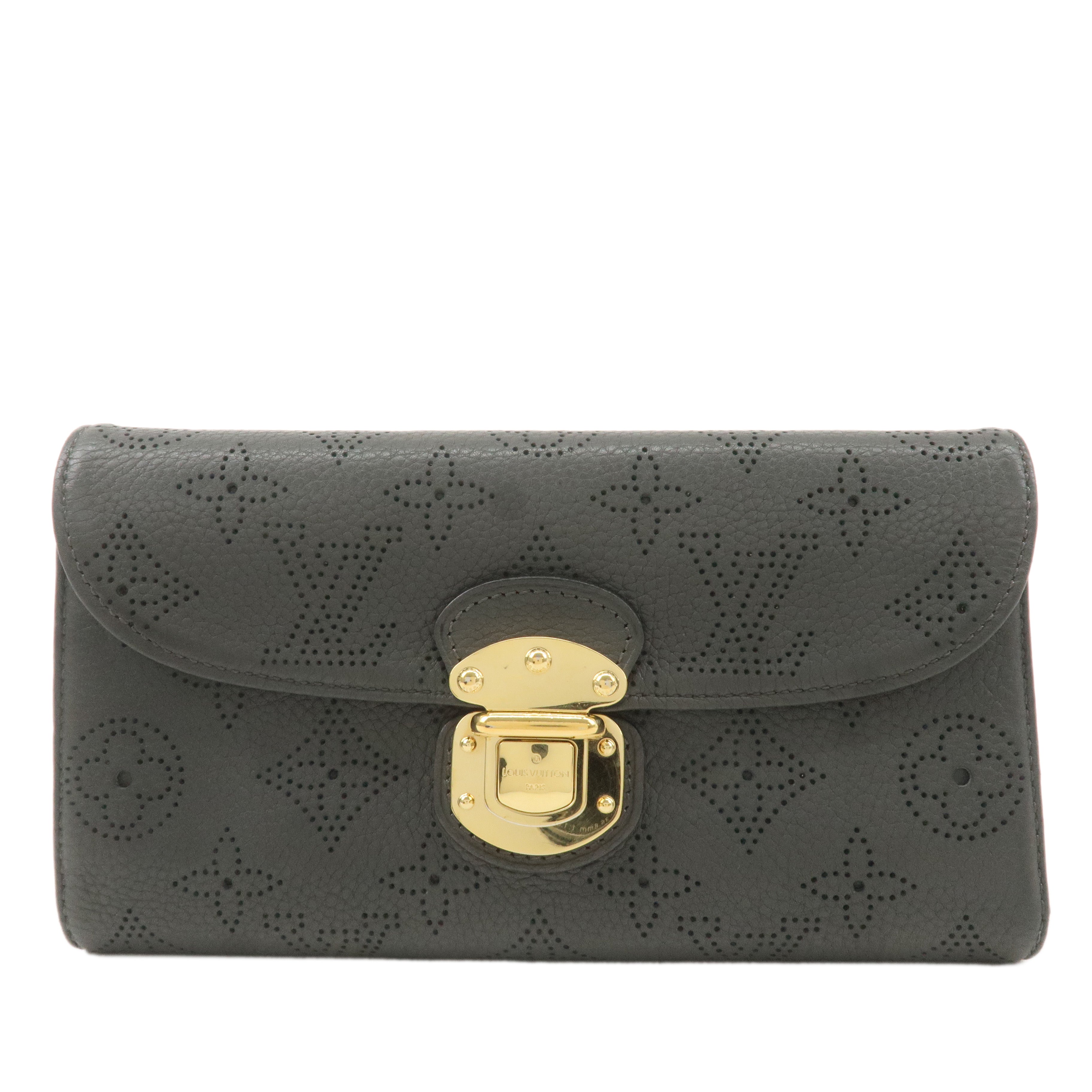 Louis Vuitton Monogram Mahina Portefeuille Amelia Taupe M93761