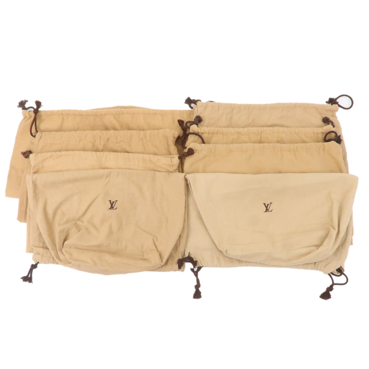 Louis-Vuitton-Set-of-9-Dust-Bag-Storage-Bag-Drawstring-Brown – dct