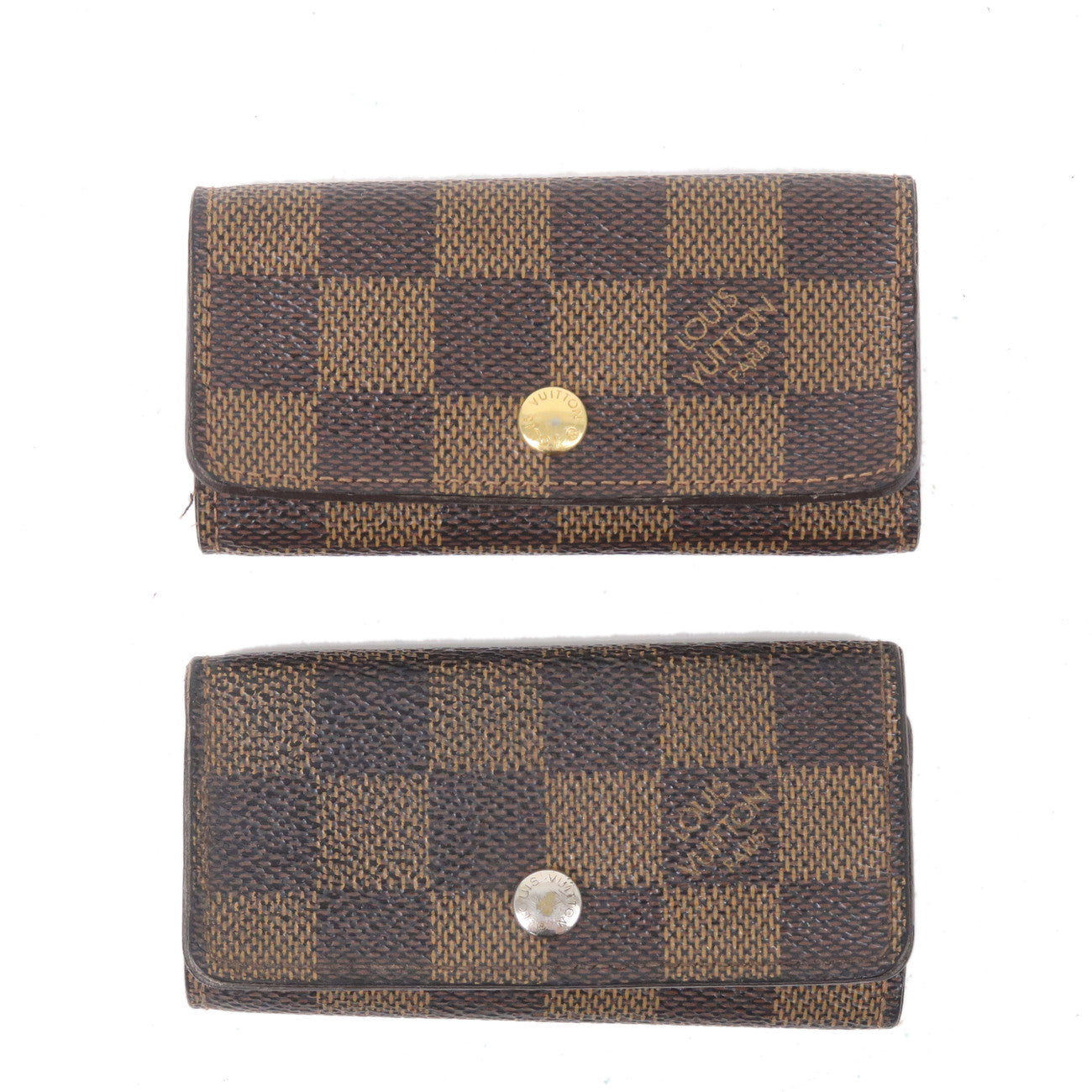 Authentic Louis Vuitton Damier Ebene Multicles 4 Key Case