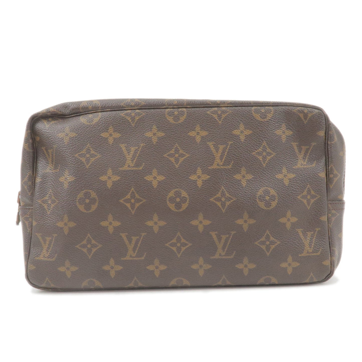Authentic Louis Vuitton Monogram Trousse Toilette 28 Cosmetic Bag