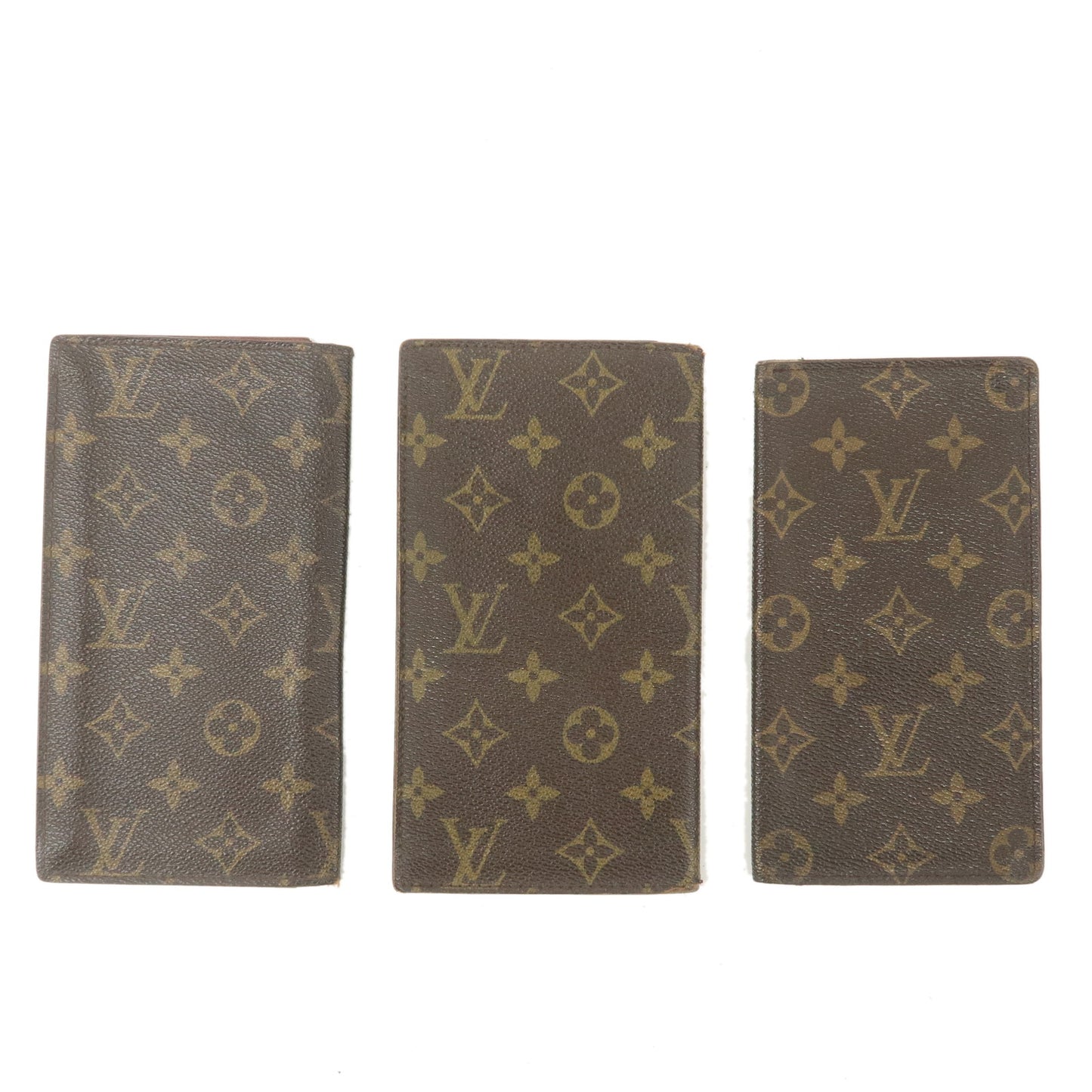 Louis Vuitton Monogram Set of 3 Long Wallet Bill Wallet M60825