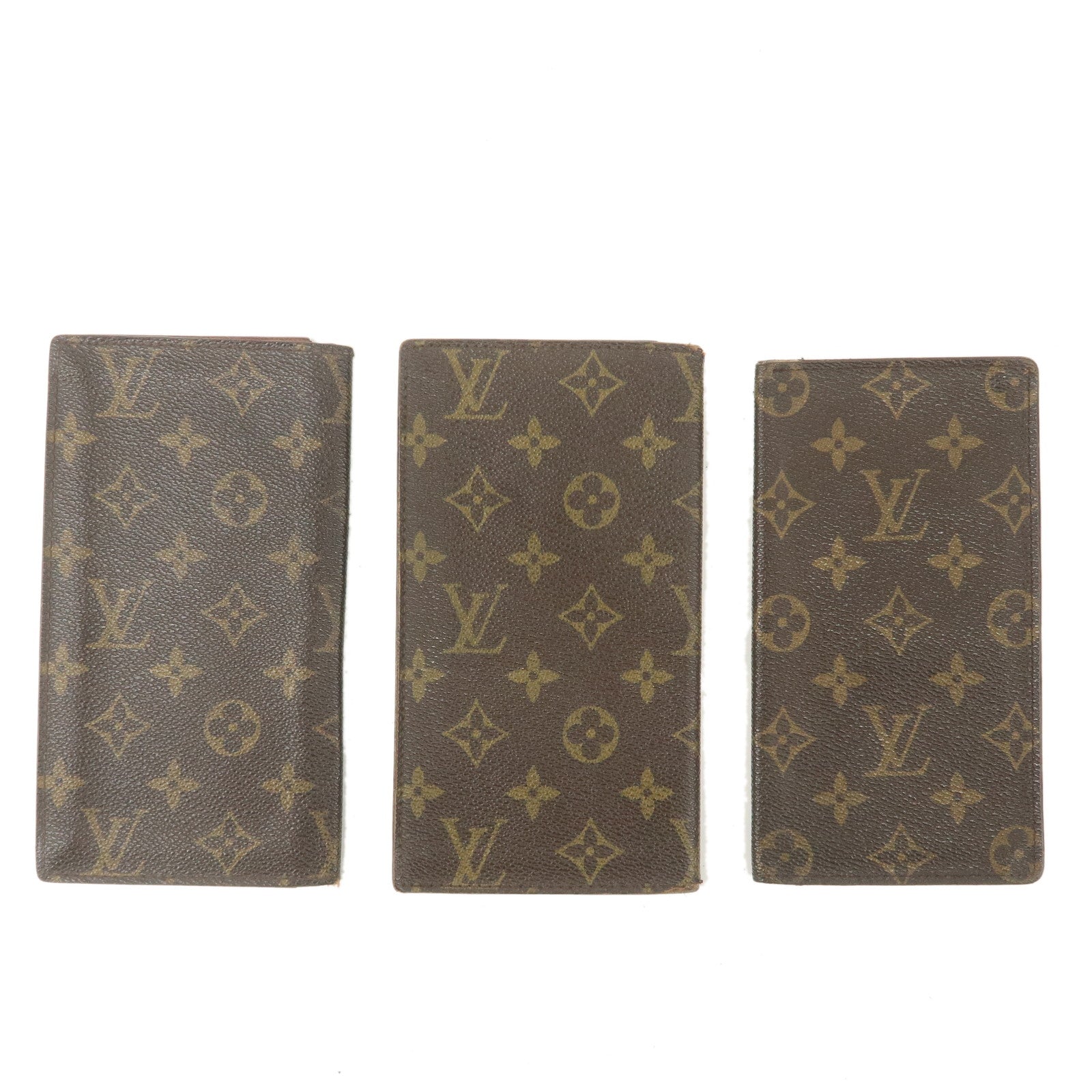 Louis-Vuitton-Monogram-Set-of-3-Long-Wallet-Bill-Wallet-M60825