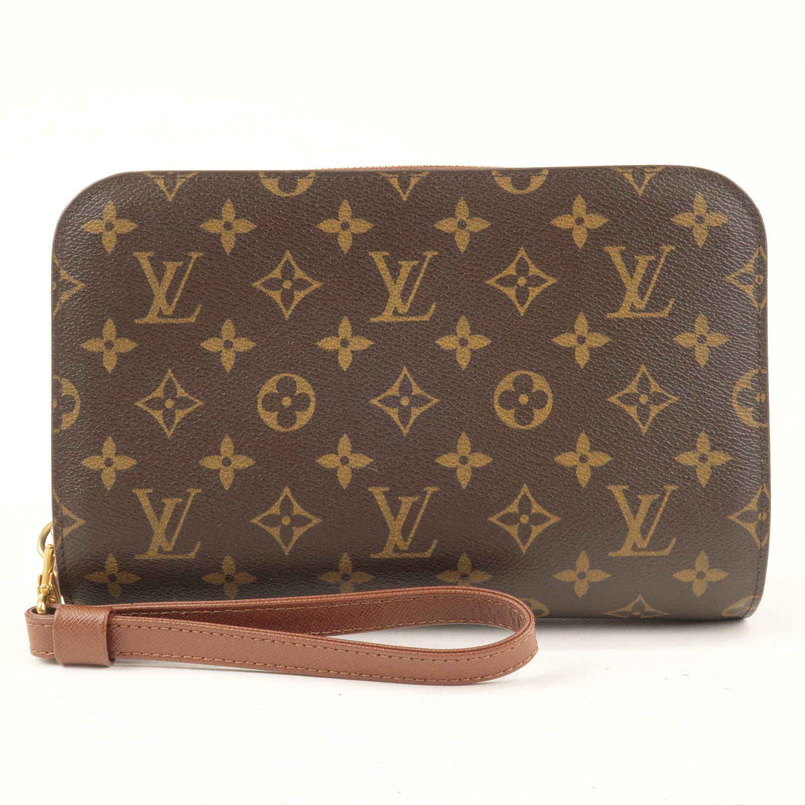 Louis Vuitton Classic Orsay Clutch Bag Pouchette w/ Wrist Strap