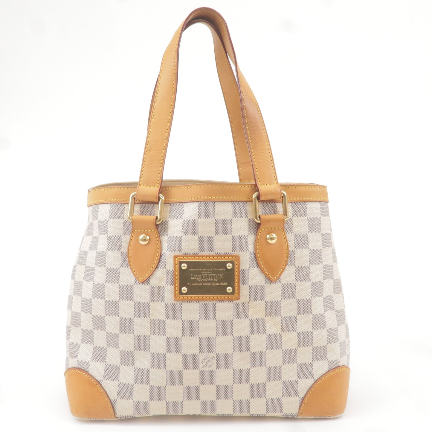 Louis Vuitton Damier Azur Hampstead PM Hand Bag N51207