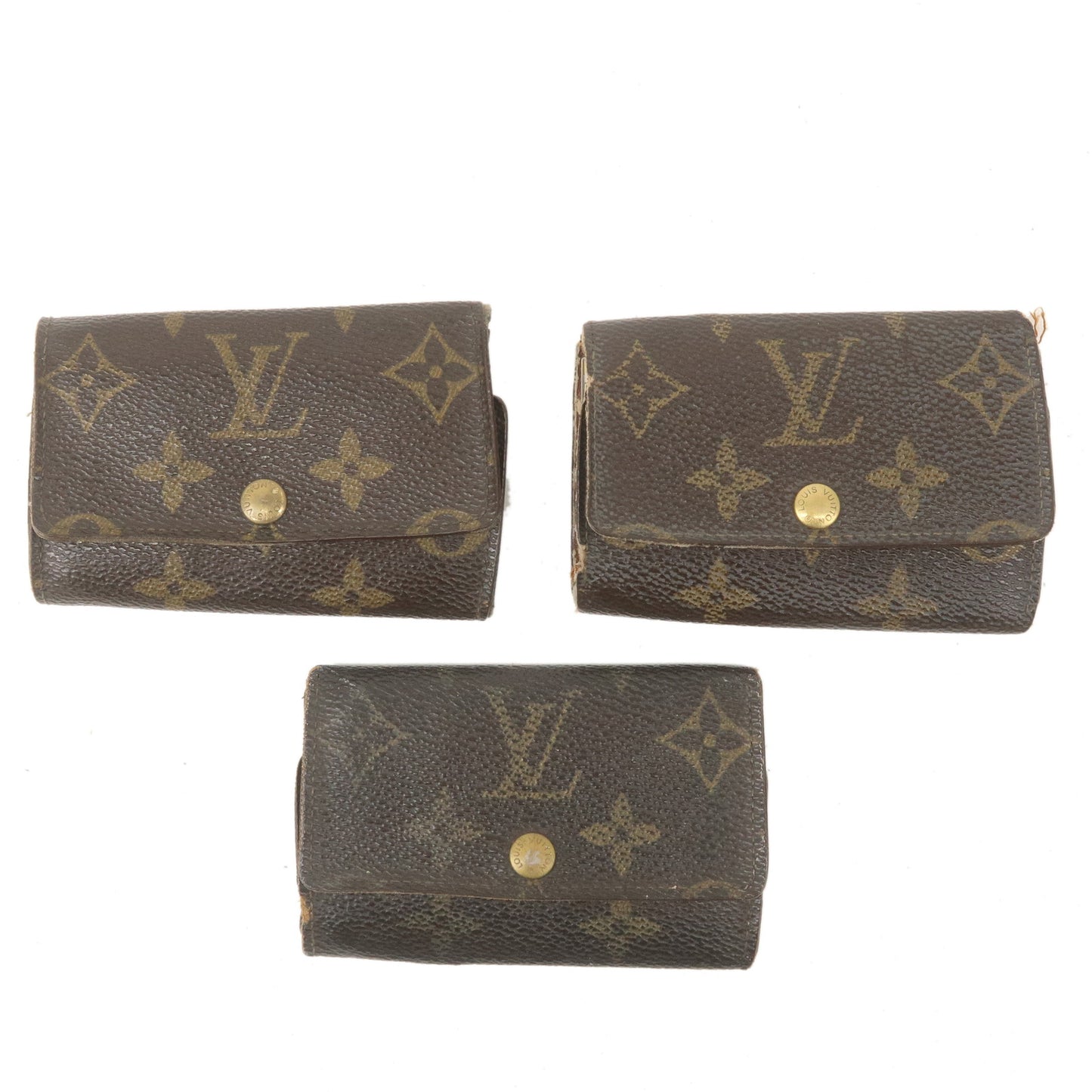 Louis Vuitton Monogram Set of 3 Multicles 6 Key Case M62630