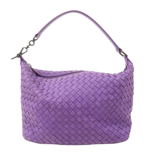 BOTTEGA-VENETA-Intrecciato-Leather-Shoulder-Bag-Purple-239988