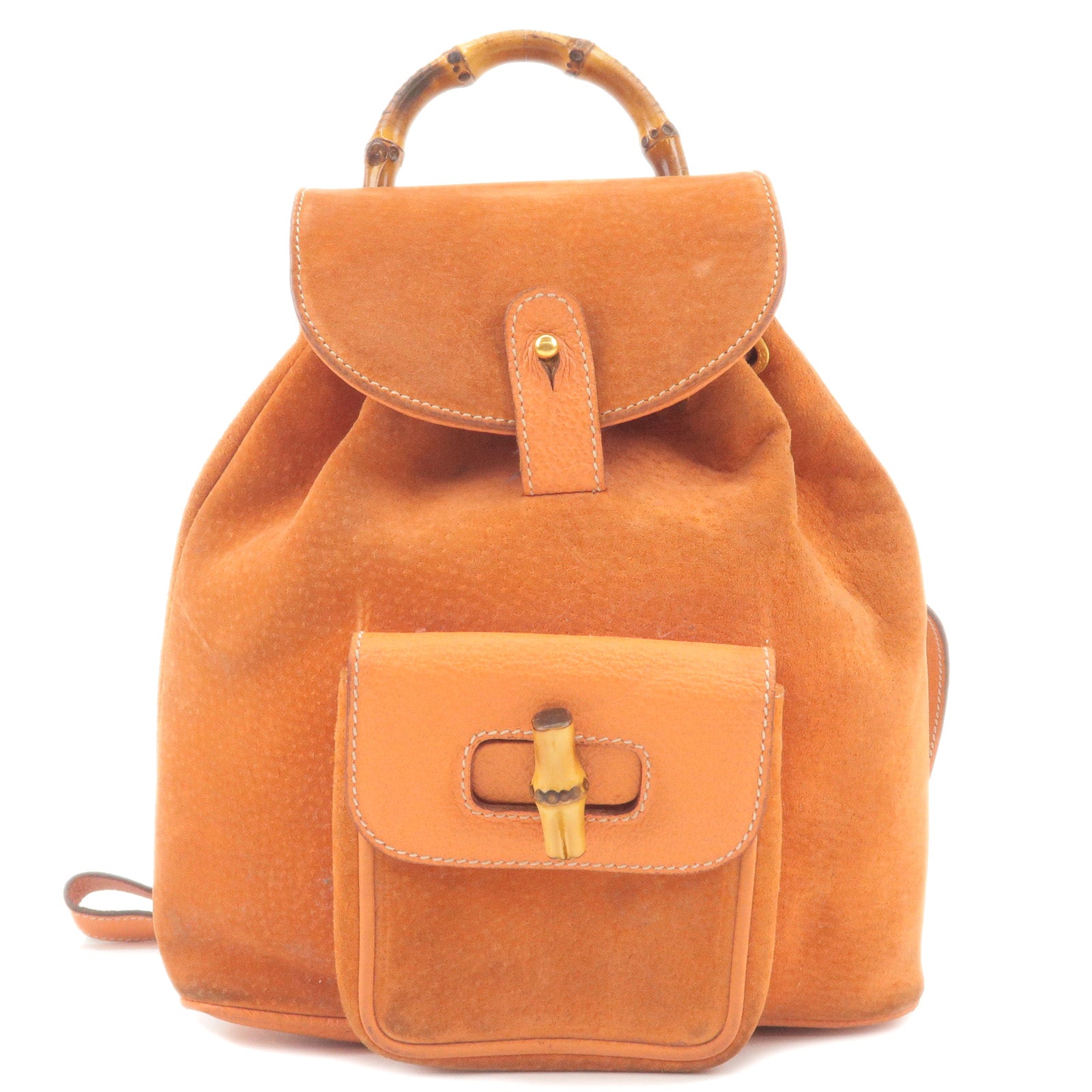 GUCCI-Bamboo-Suede-Ruck-Sack-Back-Pack-Orange-003.3444.0030