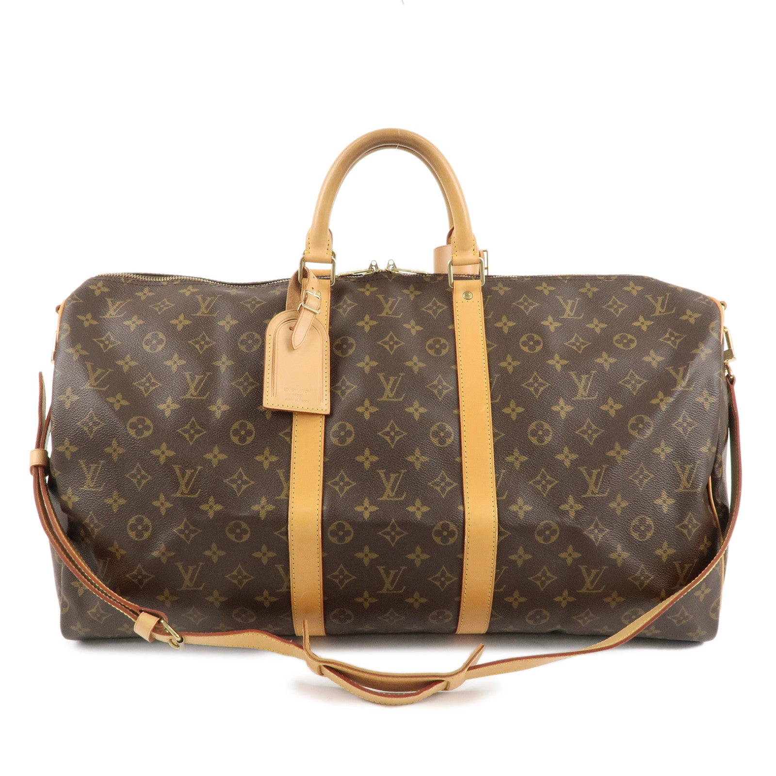 Louis-Vuitton-Monogram-Keep-All-Bandouliere-55-Boston-Bag-M41414