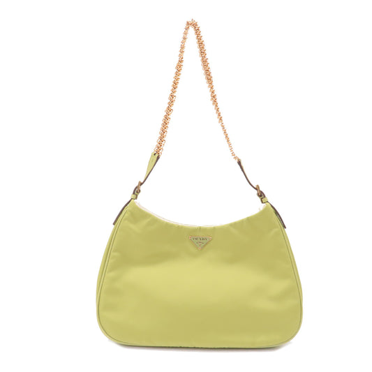 PRADA-Logo-Nylon-Leather-Shoulder-Bag-Mustard-Yellow-BN1834 –  dct-ep_vintage luxury Store
