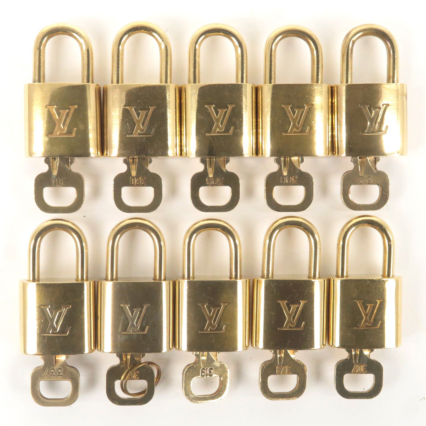 Louis Vuitton Silver Padlock & Key