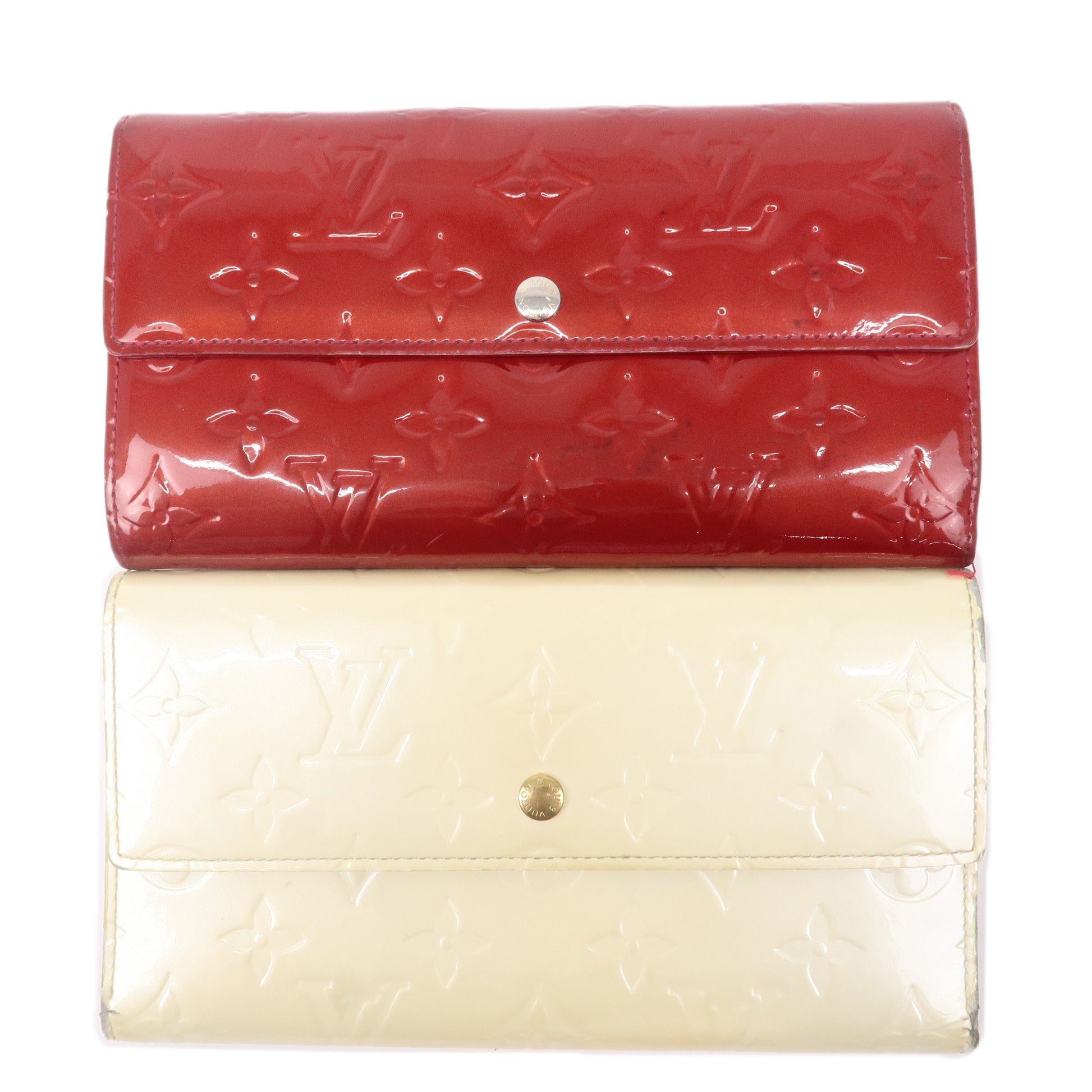 Louis Vuitton womens wallet monogram/red