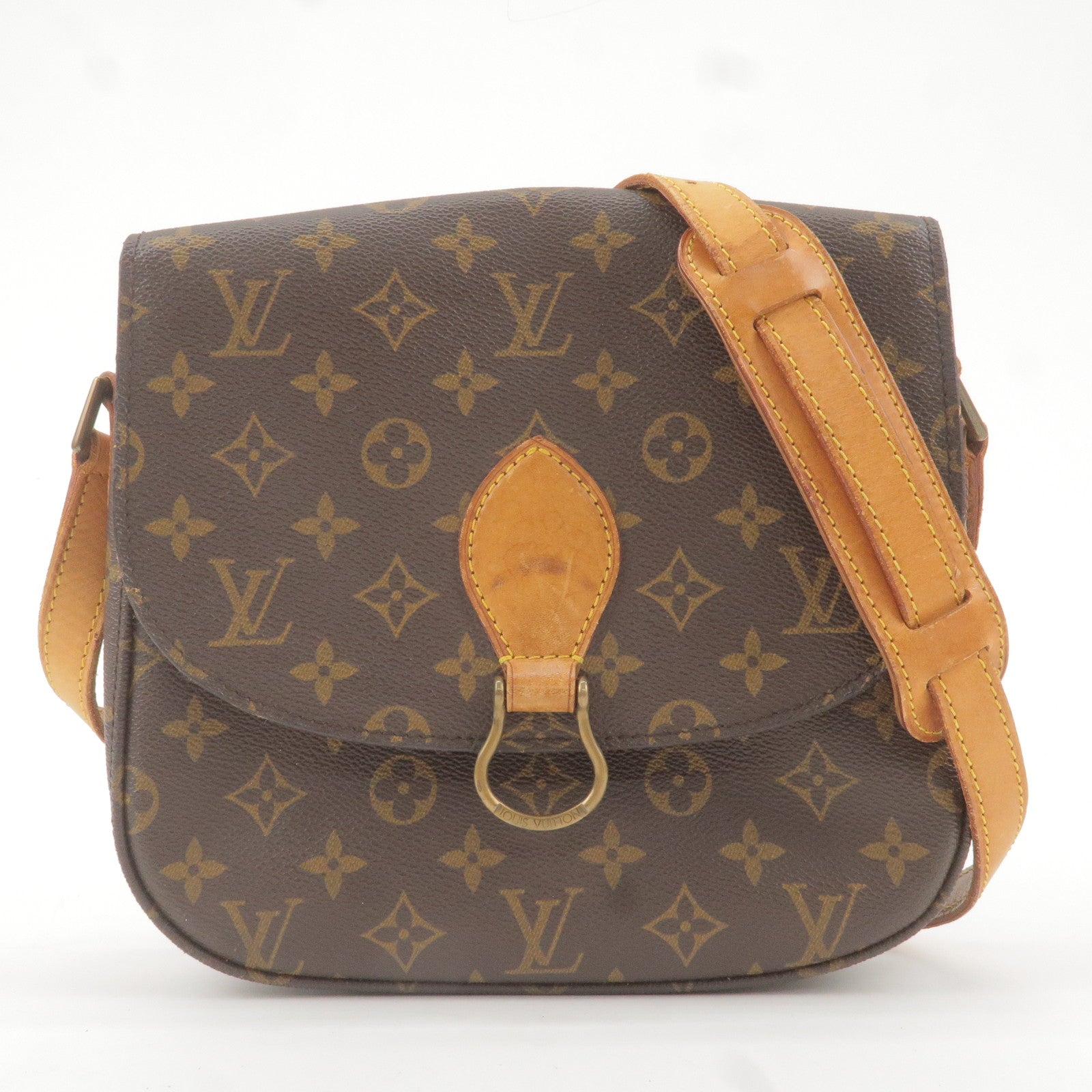 Brown Louis Vuitton Monogram Saint Cloud GM Crossbody Bag