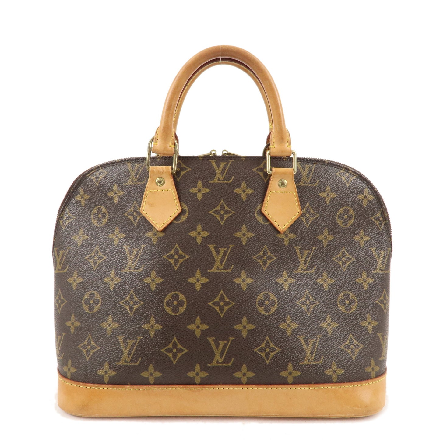 Louis Vuitton Monogram Alma Hand Bag Brown M51130