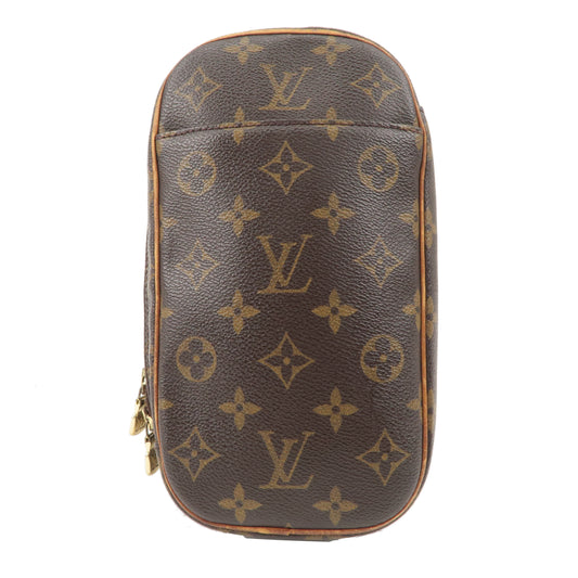 Louis Vuitton Womens Monogram Coated Canvas Looping GM M51145 Tote Bag Handbag
