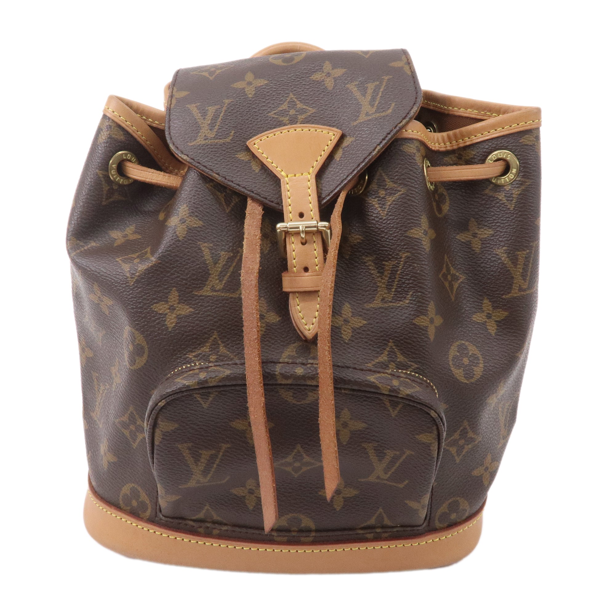 Brown Louis Vuitton Monogram Mini Montsouris Bag