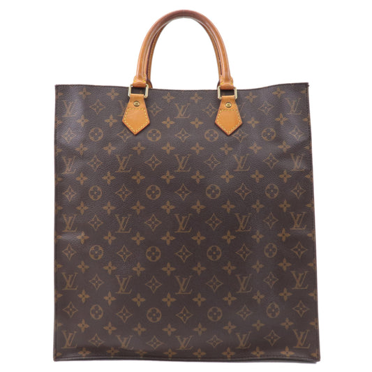 Louis-Vuitton-Monogram-Sac-Plat-Hand-Bag-Tote-Bag-M51140