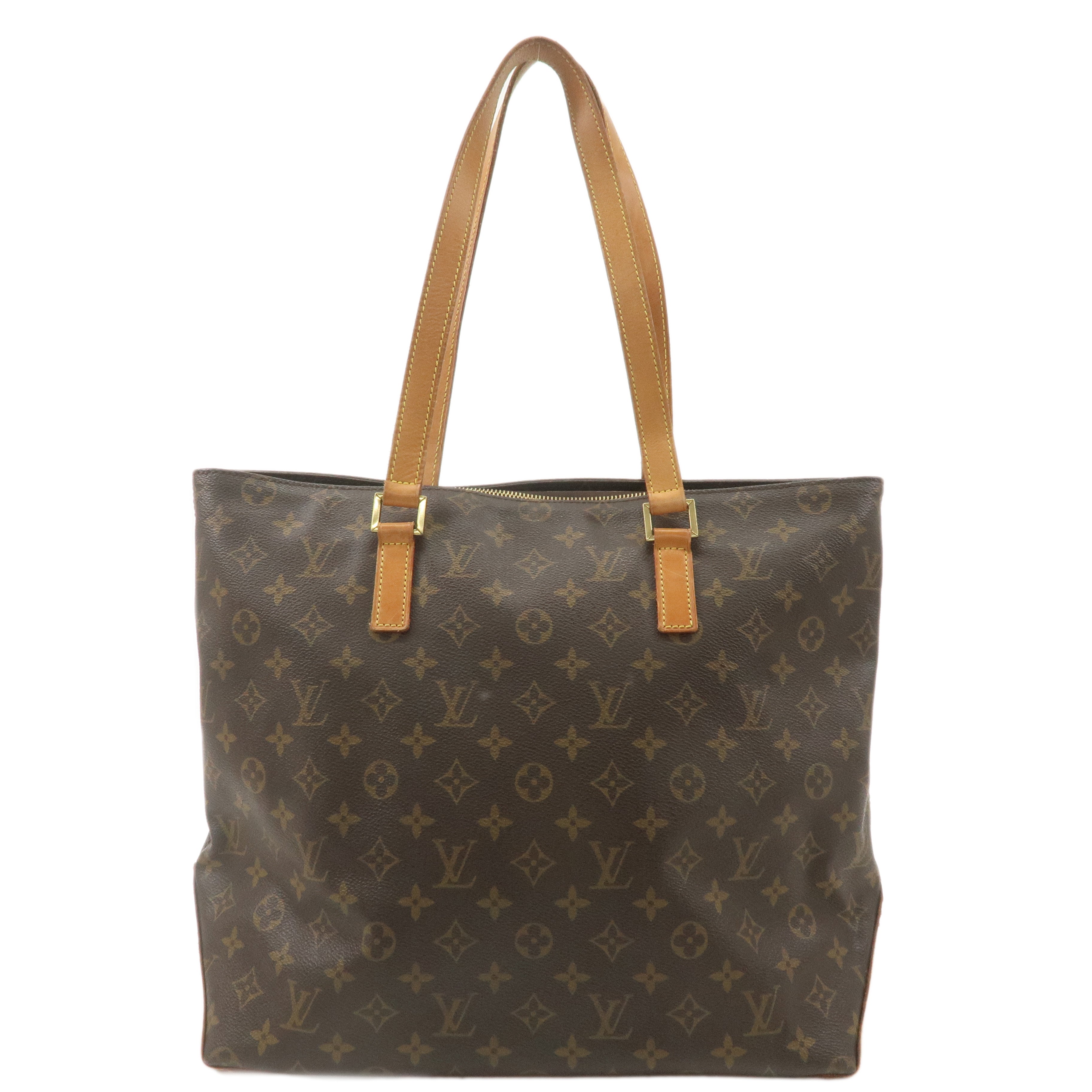 Louis Vuitton Monogram Cabas Mezzo Tote Bag Brown M51151