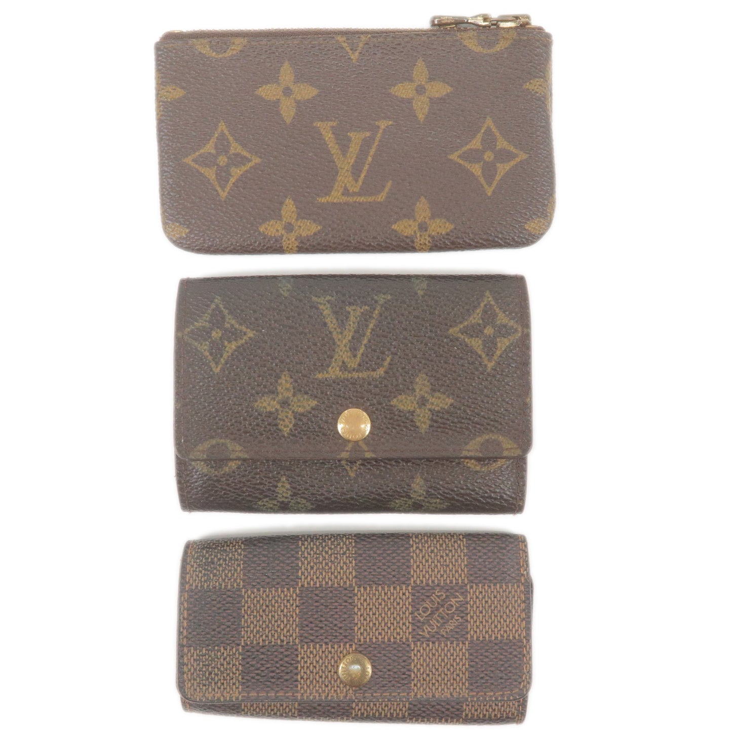 Louis-Vuitton-Set-of-3-Key-Case-Coin-Case-M62630-M62650-N62631