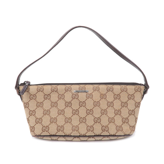 GUCCI-Boat-Bag-GG-Canvas-Leather-Bag-Pouch-Beige-Brown-07198
