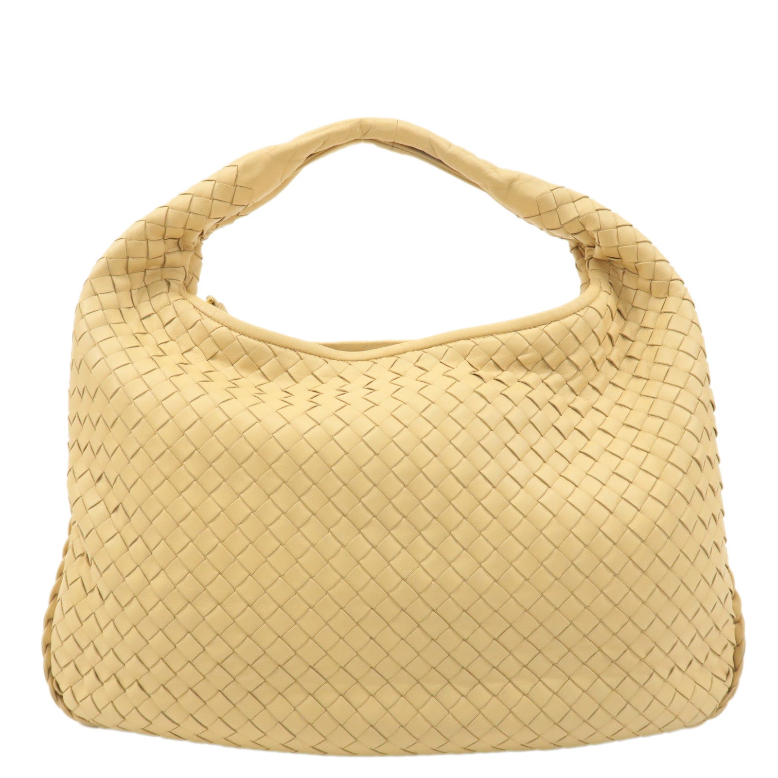 BOTTEGA-VENETA-Hobo-Intrecciato-Leather-Shoulder-Bag-Cream-115653