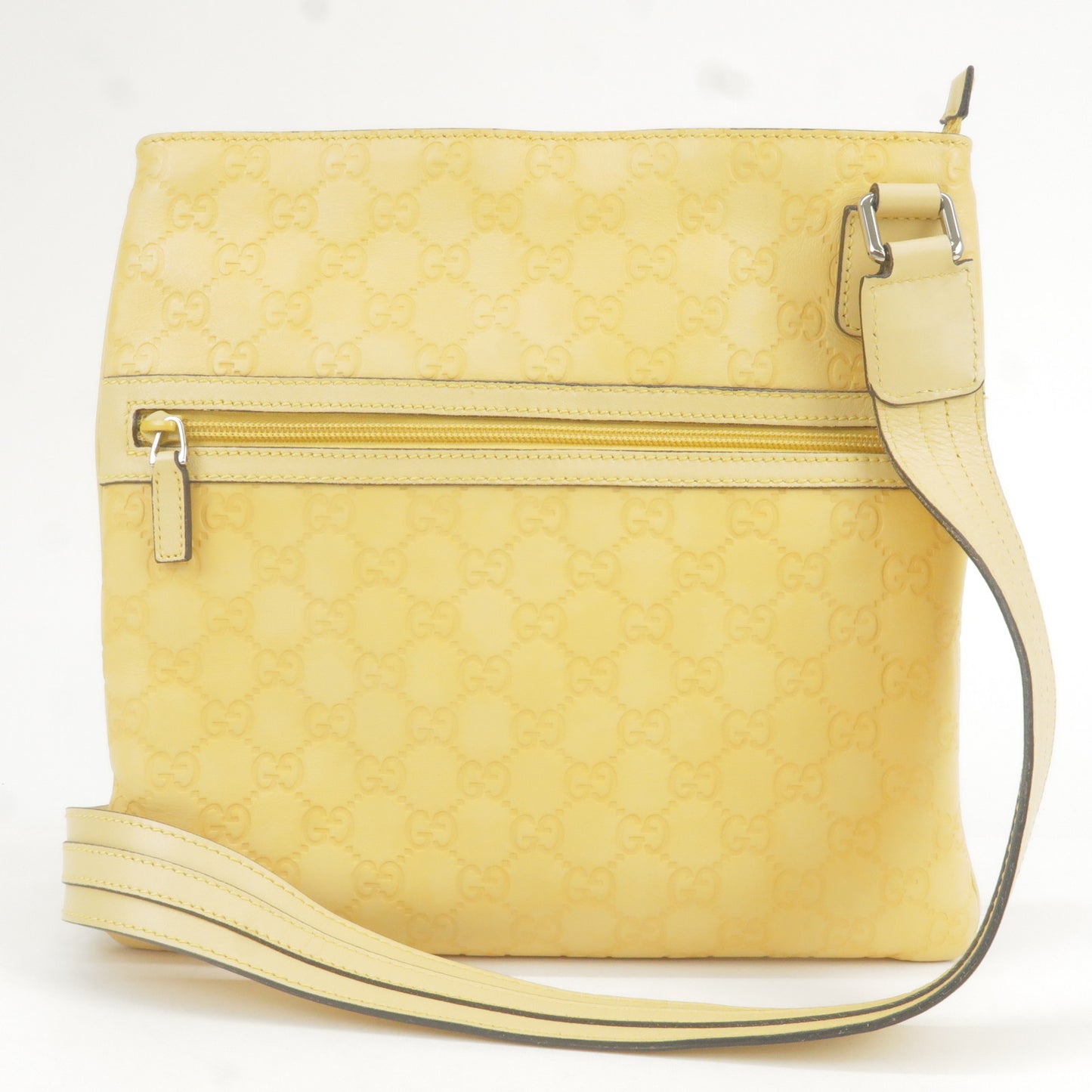 GUCCI Guccissima Leather Shoulder Bag Hand Bag Yellow 264217