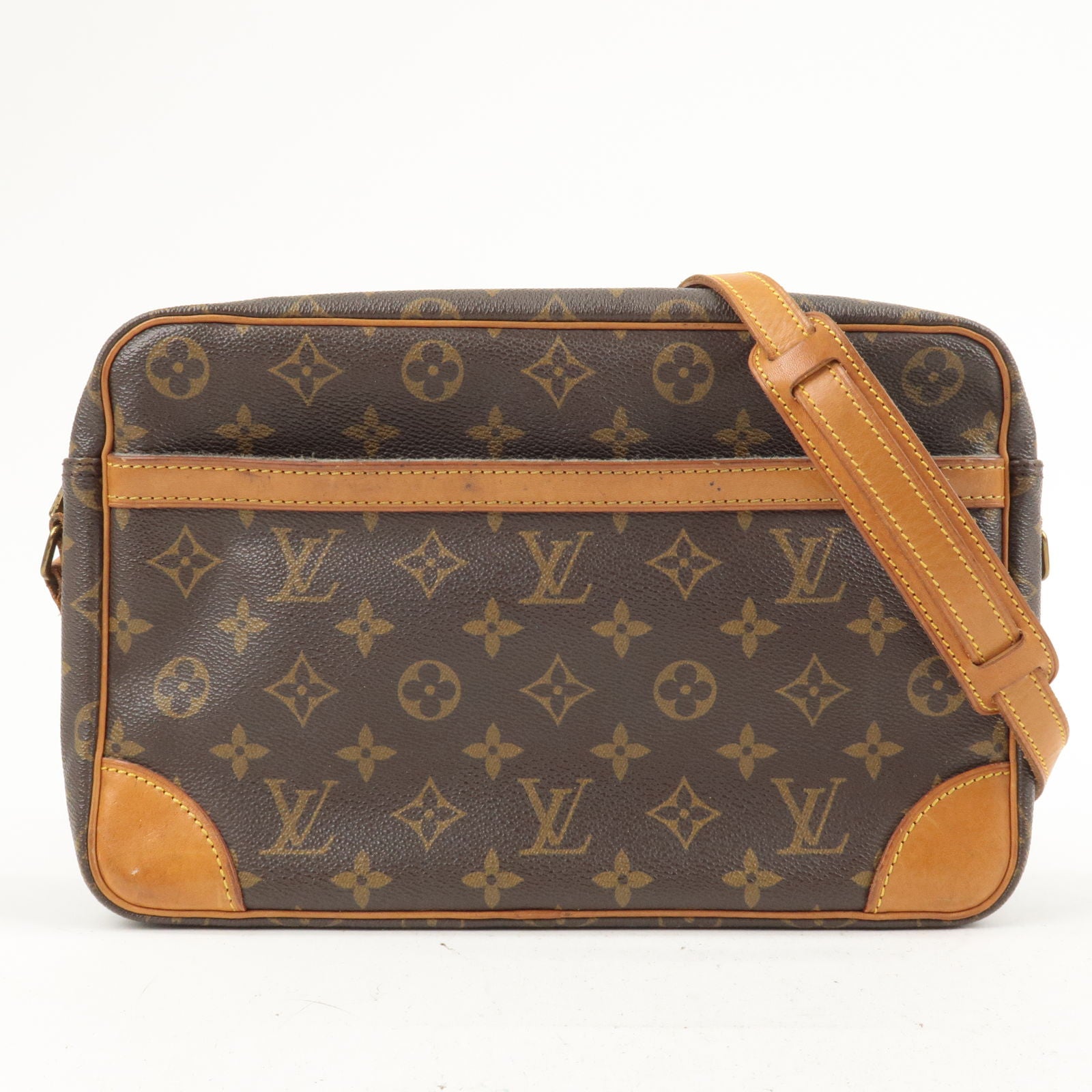 Auth Louis Vuitton Monogram Trocadero 30 Shoulder Cross Body Bag M51272 LV  D6436