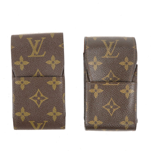 Louis-Vuitton-Monogram-Set-of-2-Cigarette-Case-Brown-M63024