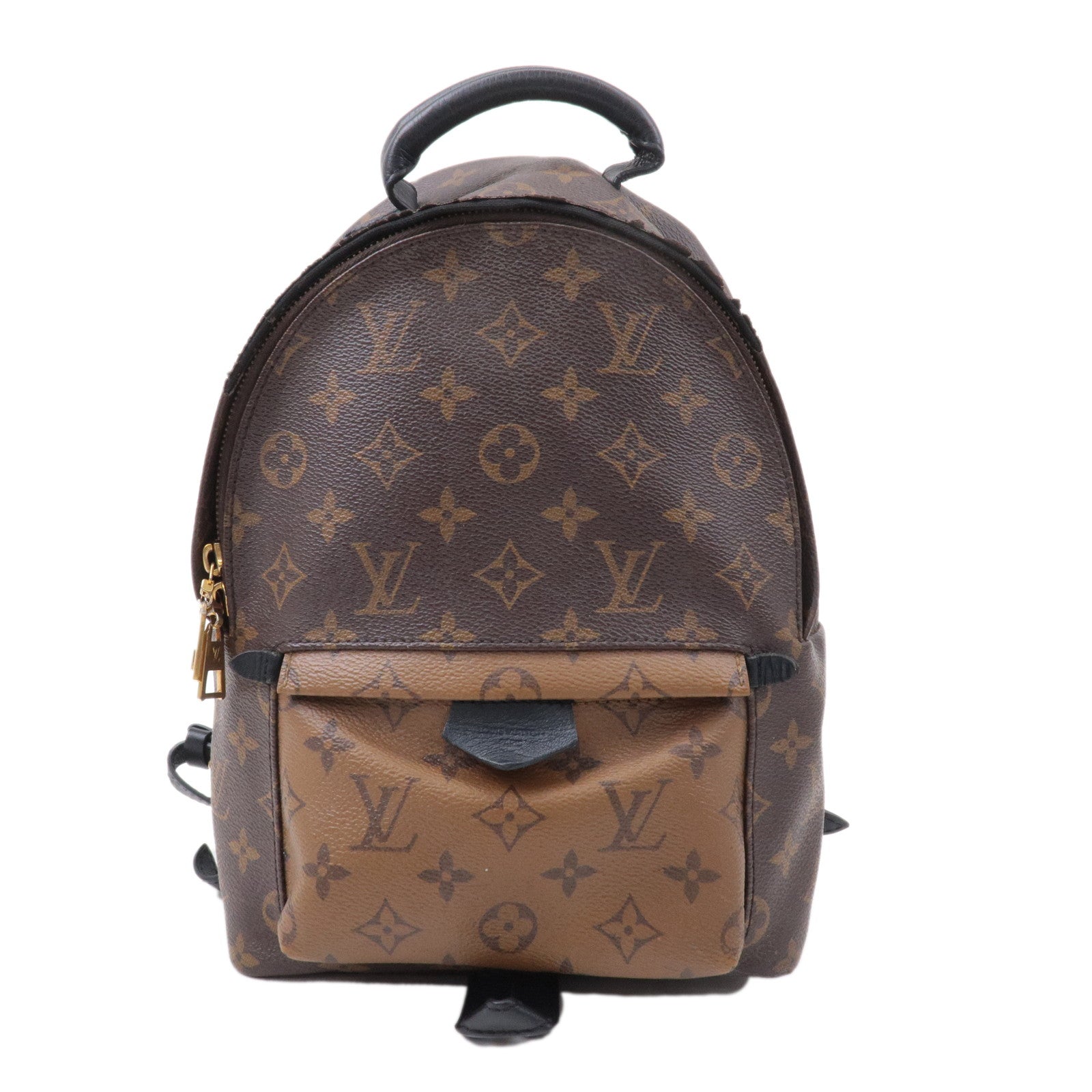Louis+Vuitton+Palm+Springs+Reverse+Monogram+Backpack+PM+Brown+