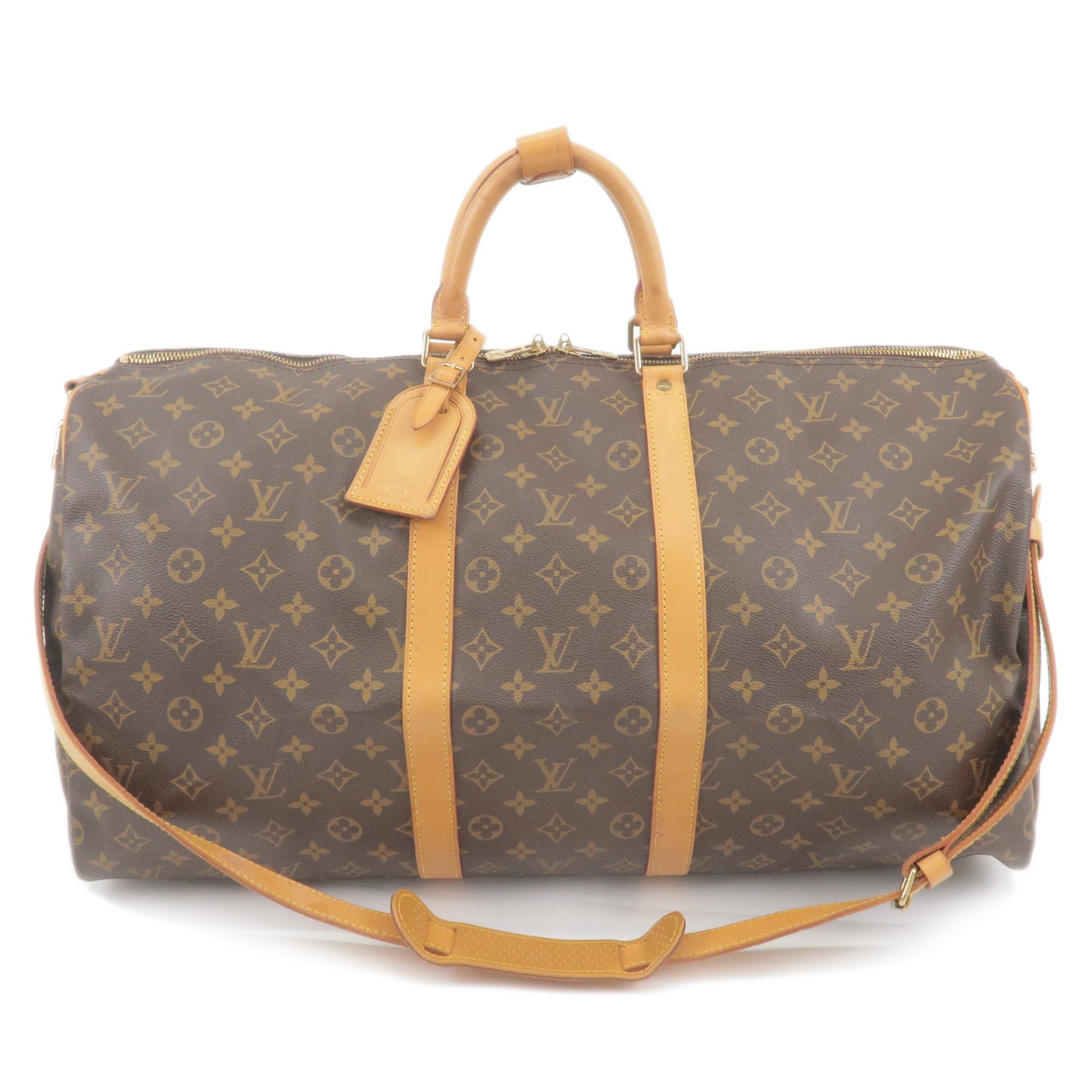 Louis-Vuitton-Keep-All-Bandouliere-55-Boston-Bag-&-Strap-M41414