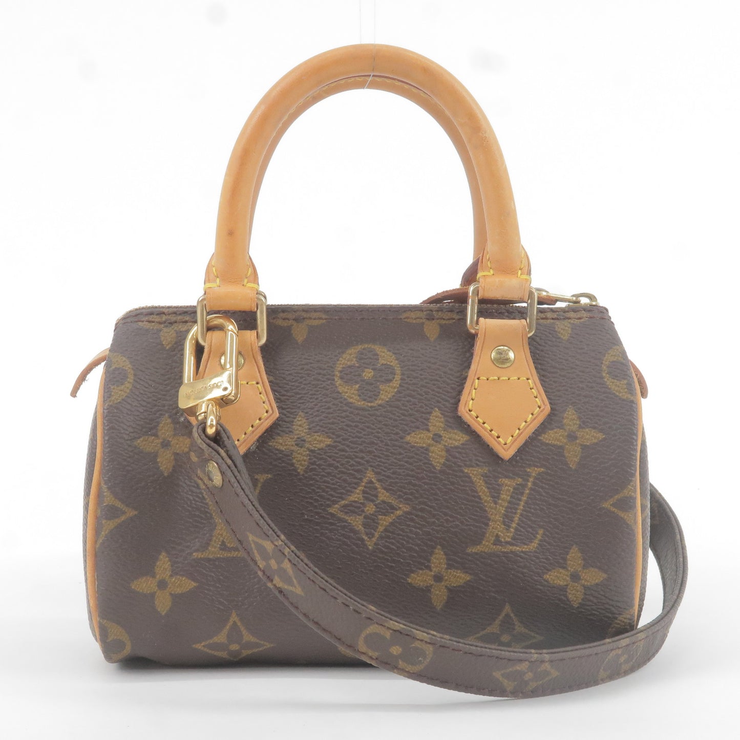 Louis Vuitton Monogram Mini Speedy Bag & Strap M41534 J75010
