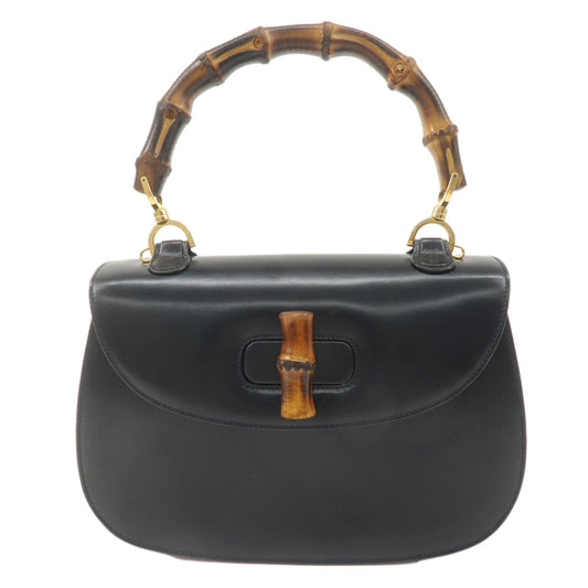 GUCCI-Bamboo-Leather-Hand-Bag-Black-000.1951.0633
