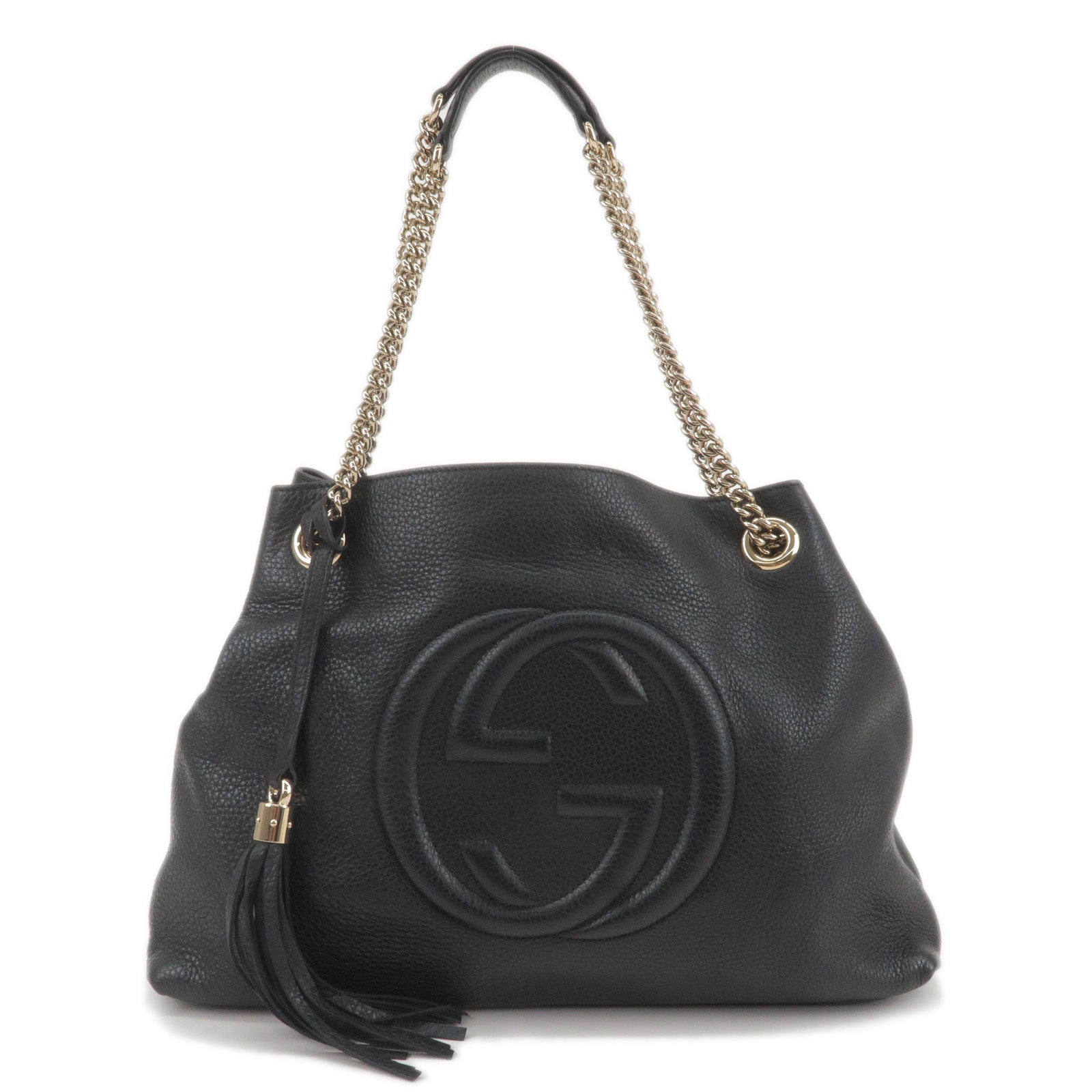 Bag Black Leather ep vintage luxury Store Chain 308982