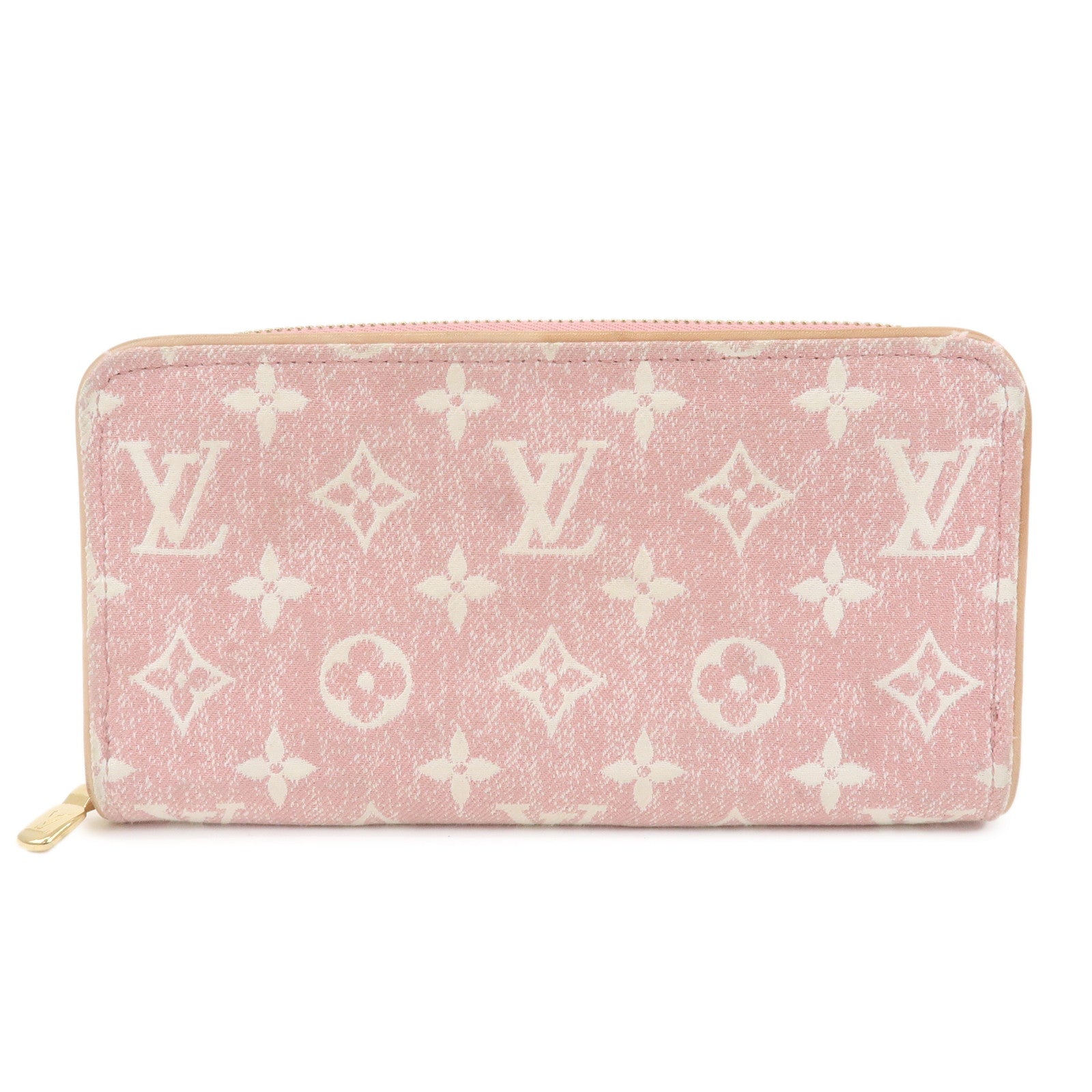 Louis Vuitton Monogram Denim Zippy Wallet Round Zip Wallet M81182