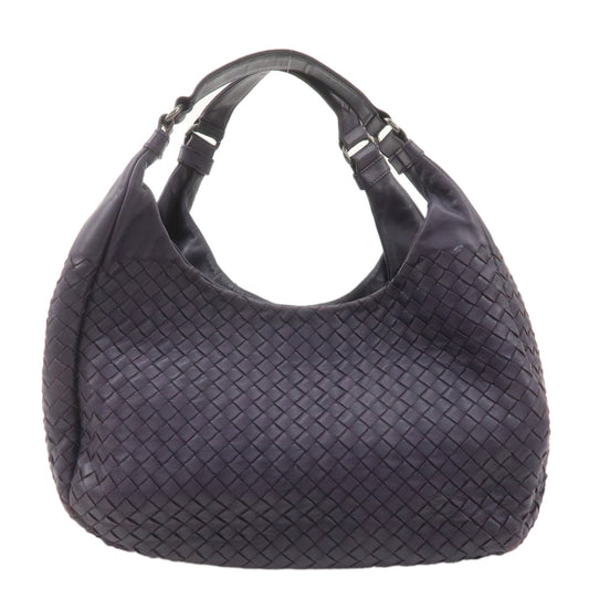 BOTTEGA-VENETA-Intrecciato-Leather-Shoulder-Bag-Purple-125787