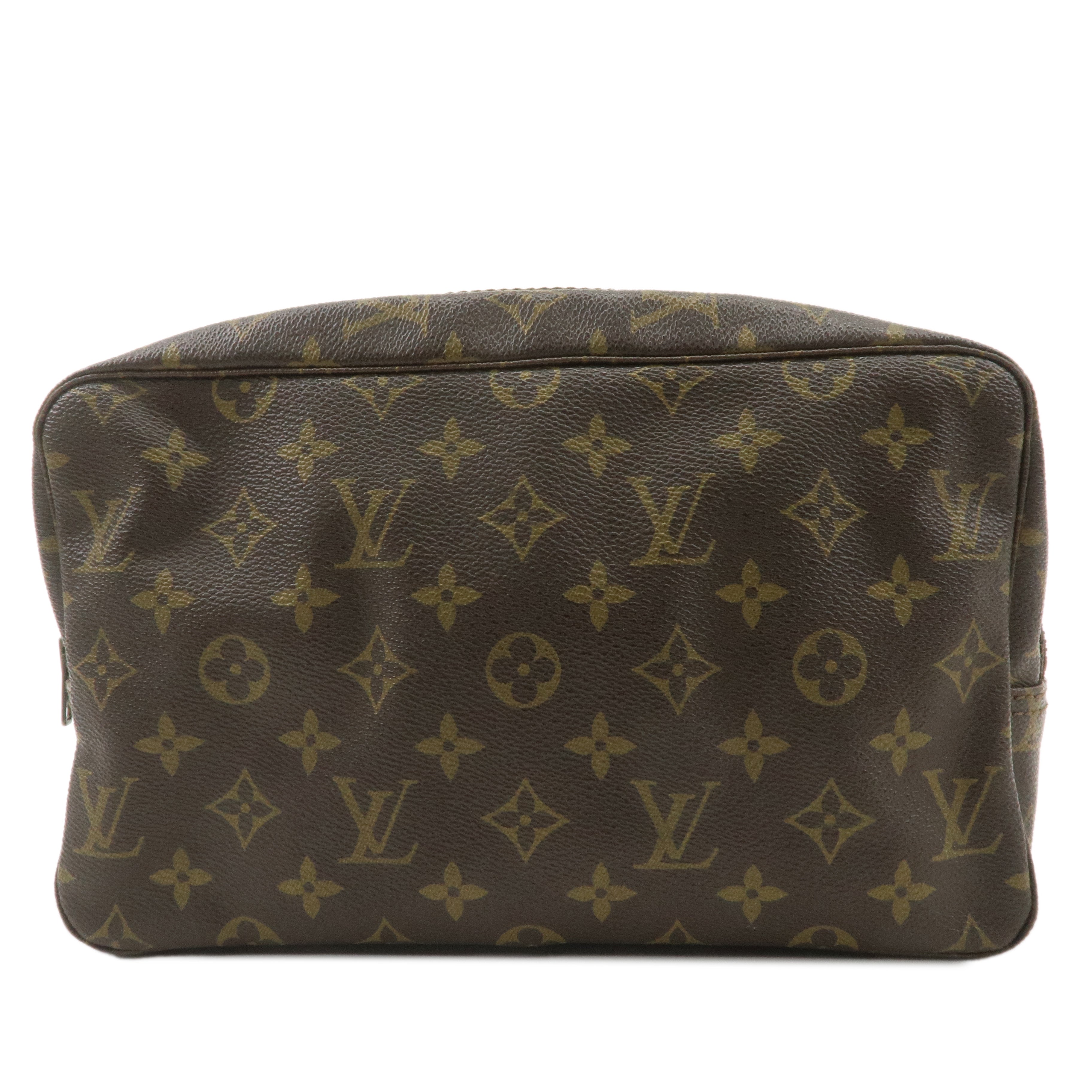 Louis Vuitton Monogram Trousse Toilette 28 Pouch Brown M47522