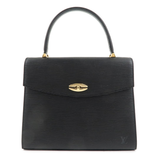 Louis-Vuitton-Epi-Leather-Malesherbes-Hand-Bag-Black-M52372