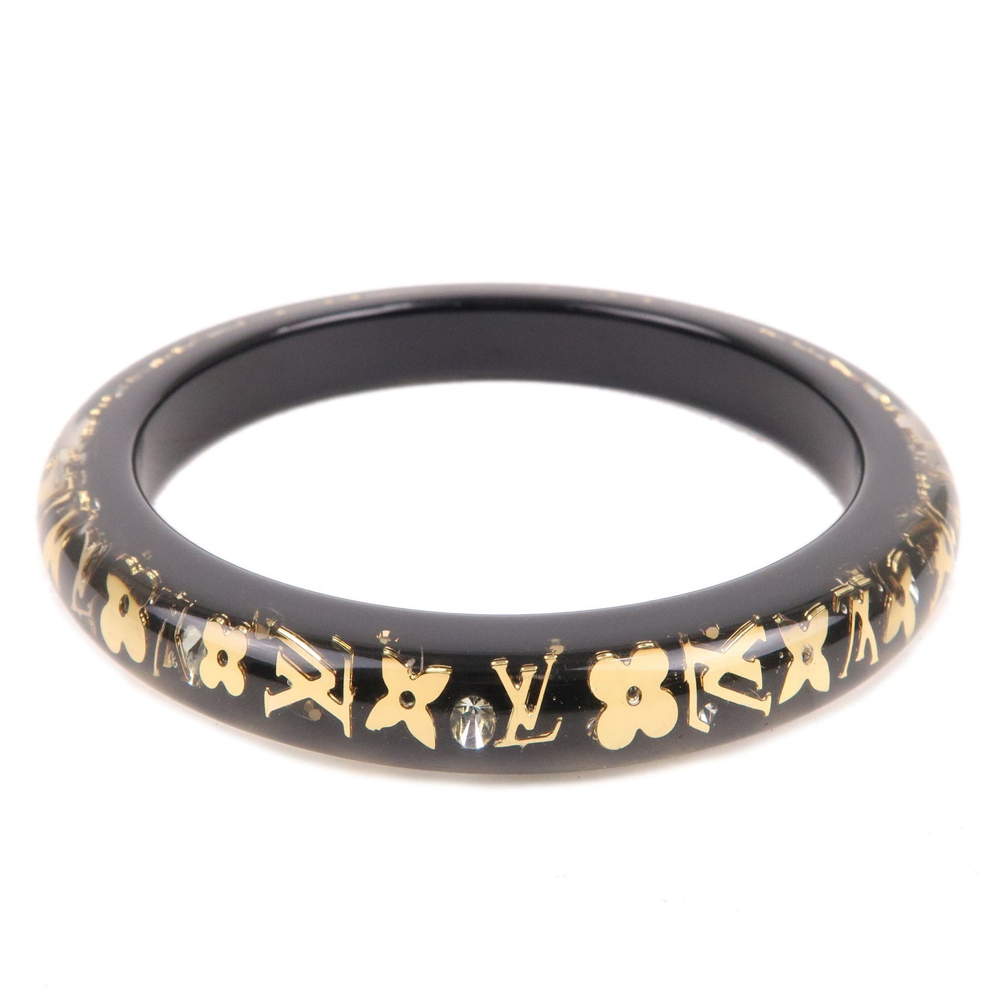 Louis-Vuitton-Bracelet-Inclusion-TPM-Bangle-Black-Gold-M65300